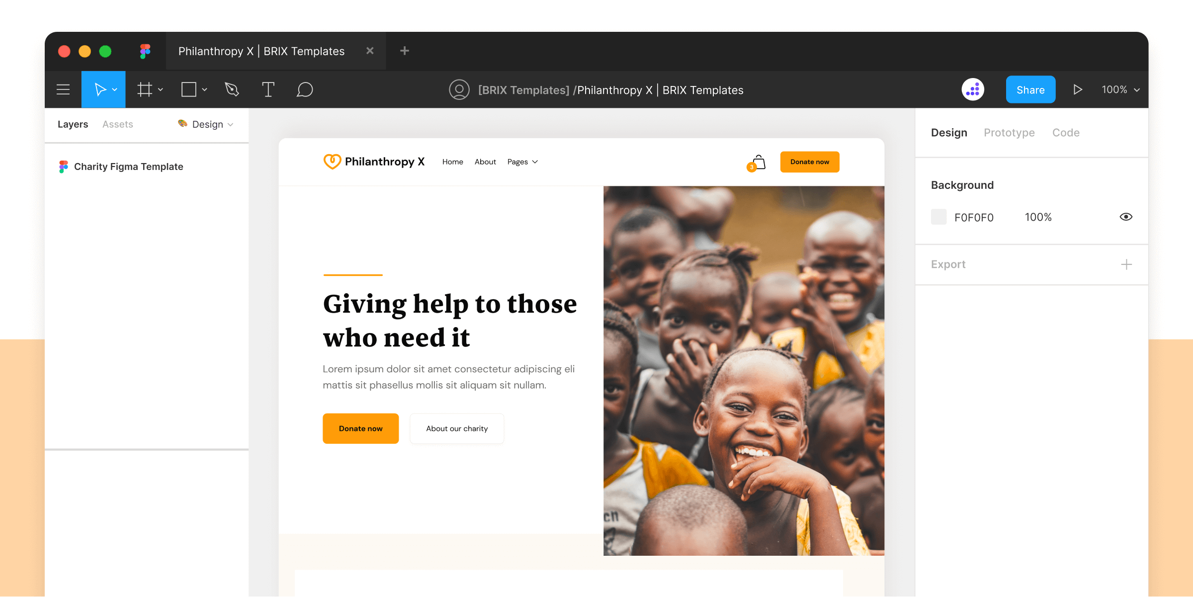 Nonprofit Figma Website Template
