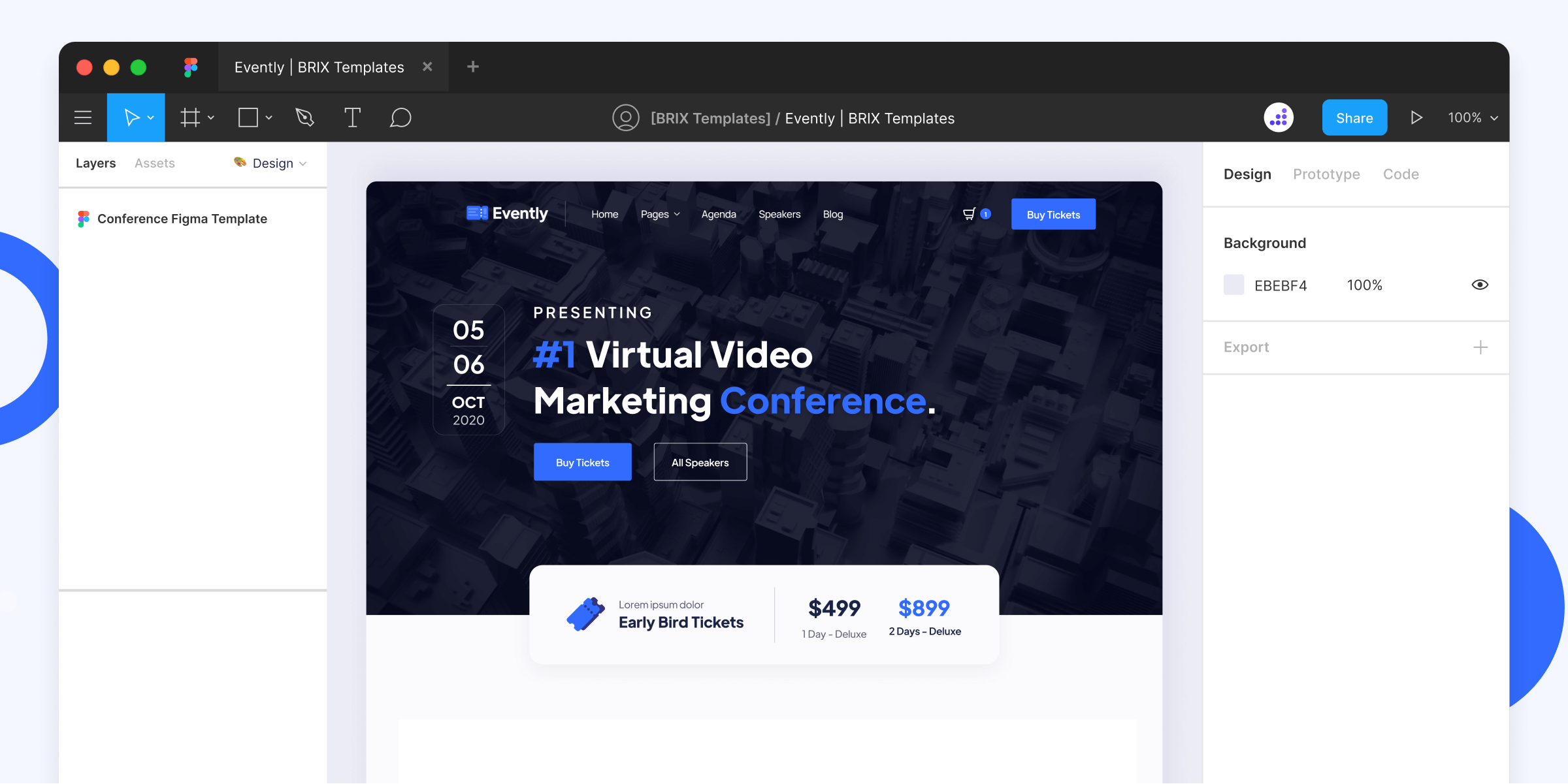 Online Conference Website Figma Template
