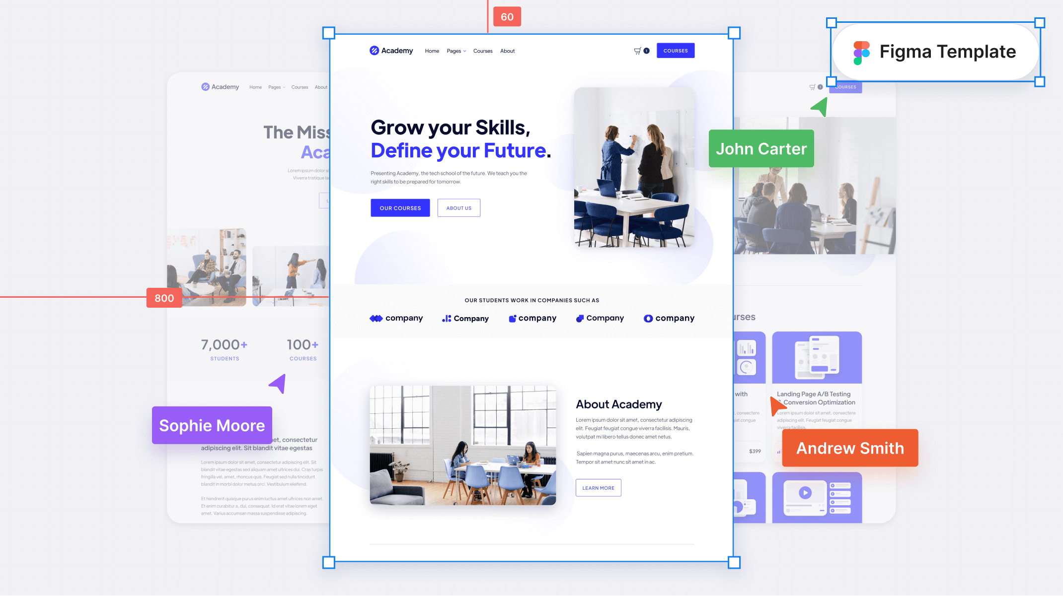 Online Course Figma Template