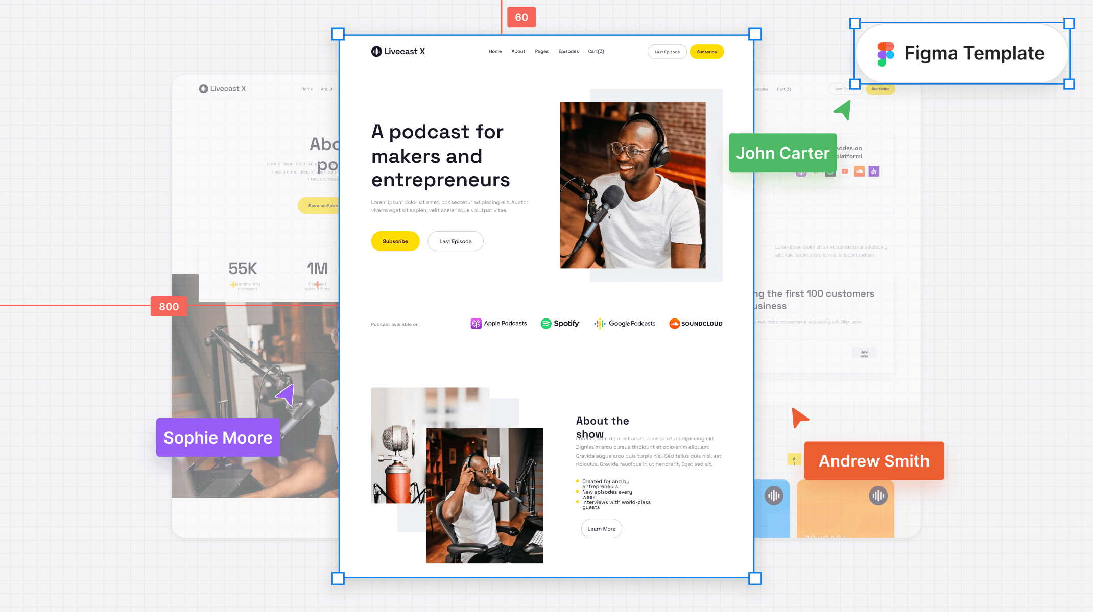 Podcast Figma Template
