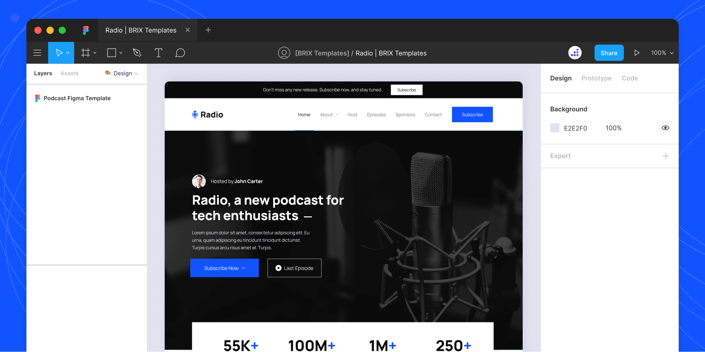 Podcasters Website Figma Template