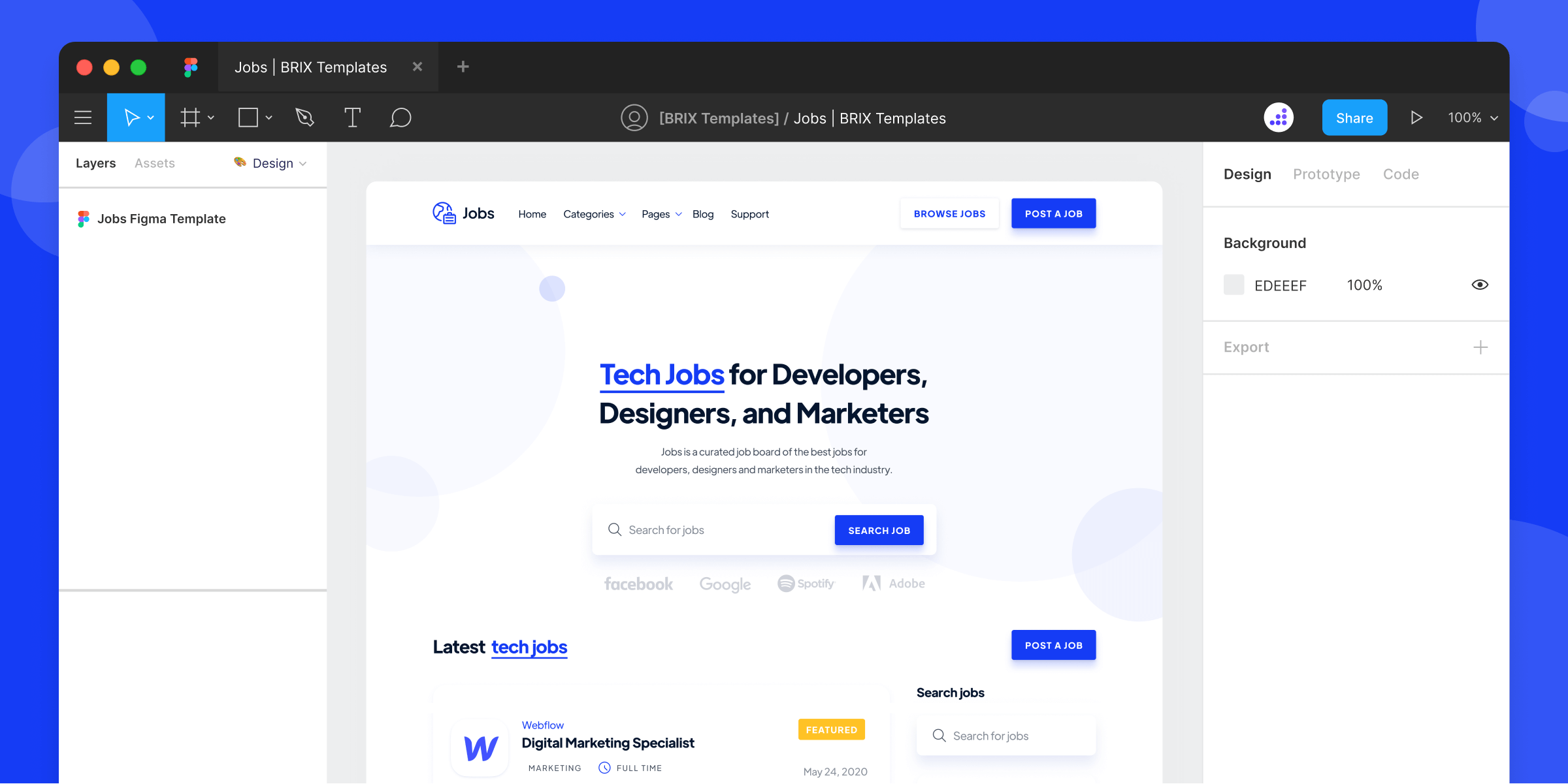 Recruitment Website Figma Template