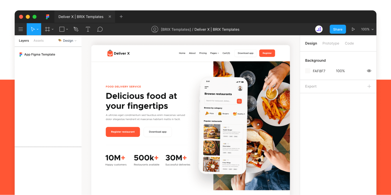 Deliver X - Delivery App Figma Template - Free Figma Resource | Figma ...
