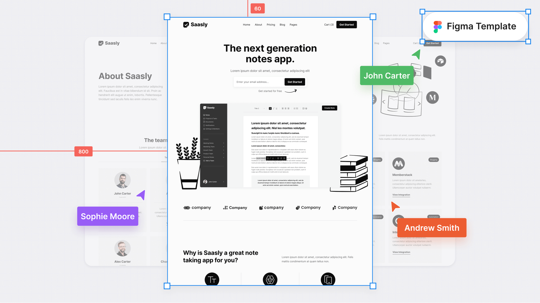 SaaS Figma Template