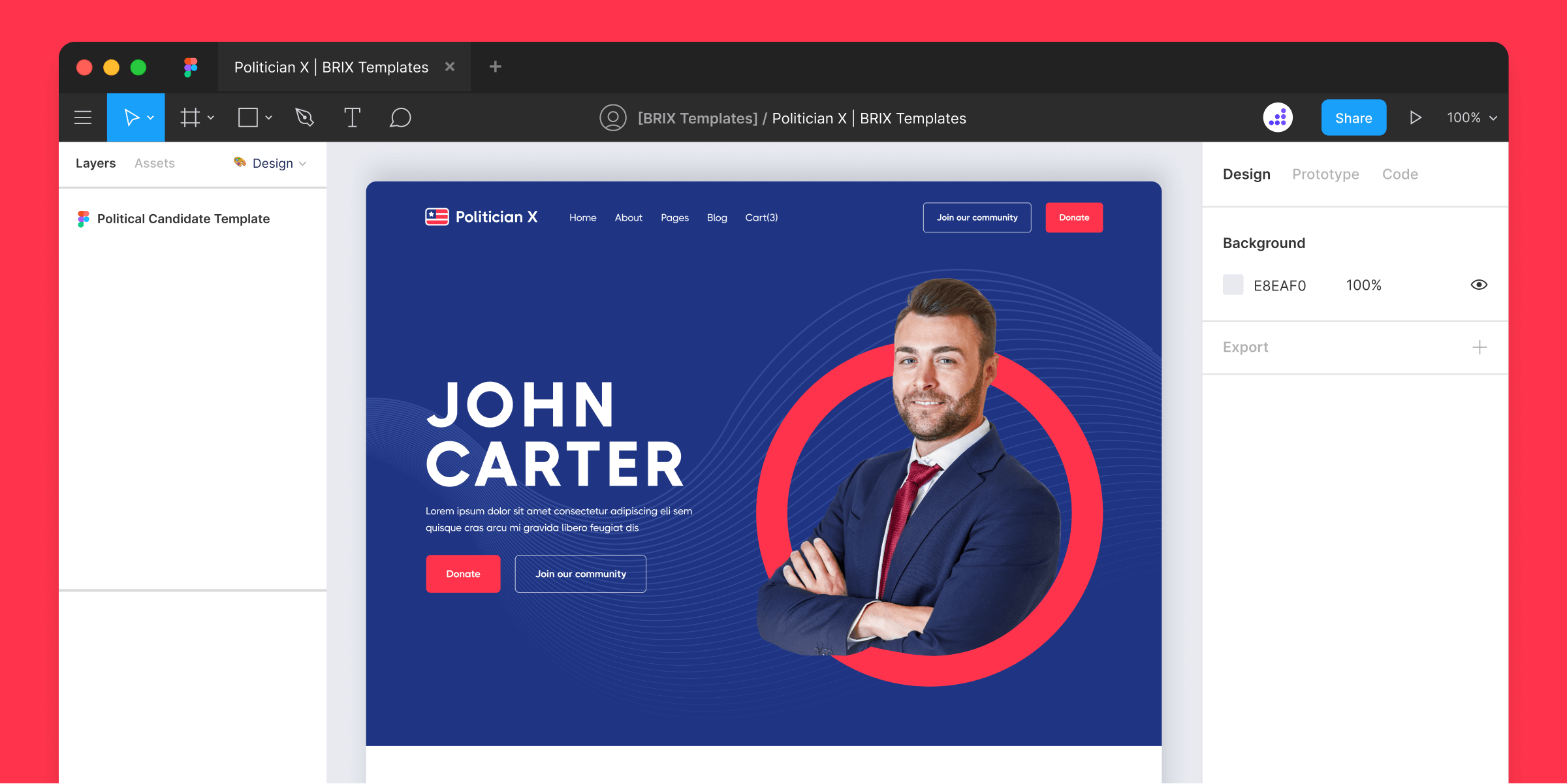 Senator Website Figma Template