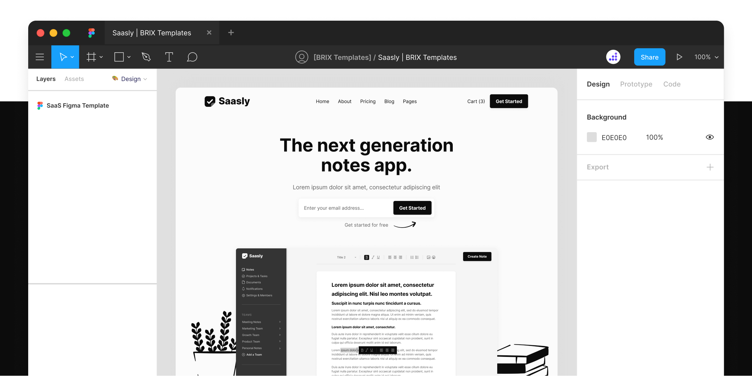 Tech Startup Website Figma Template