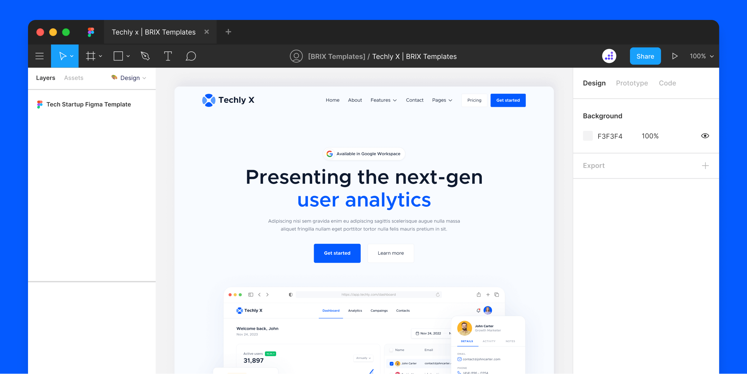 Technology Website Figma Template