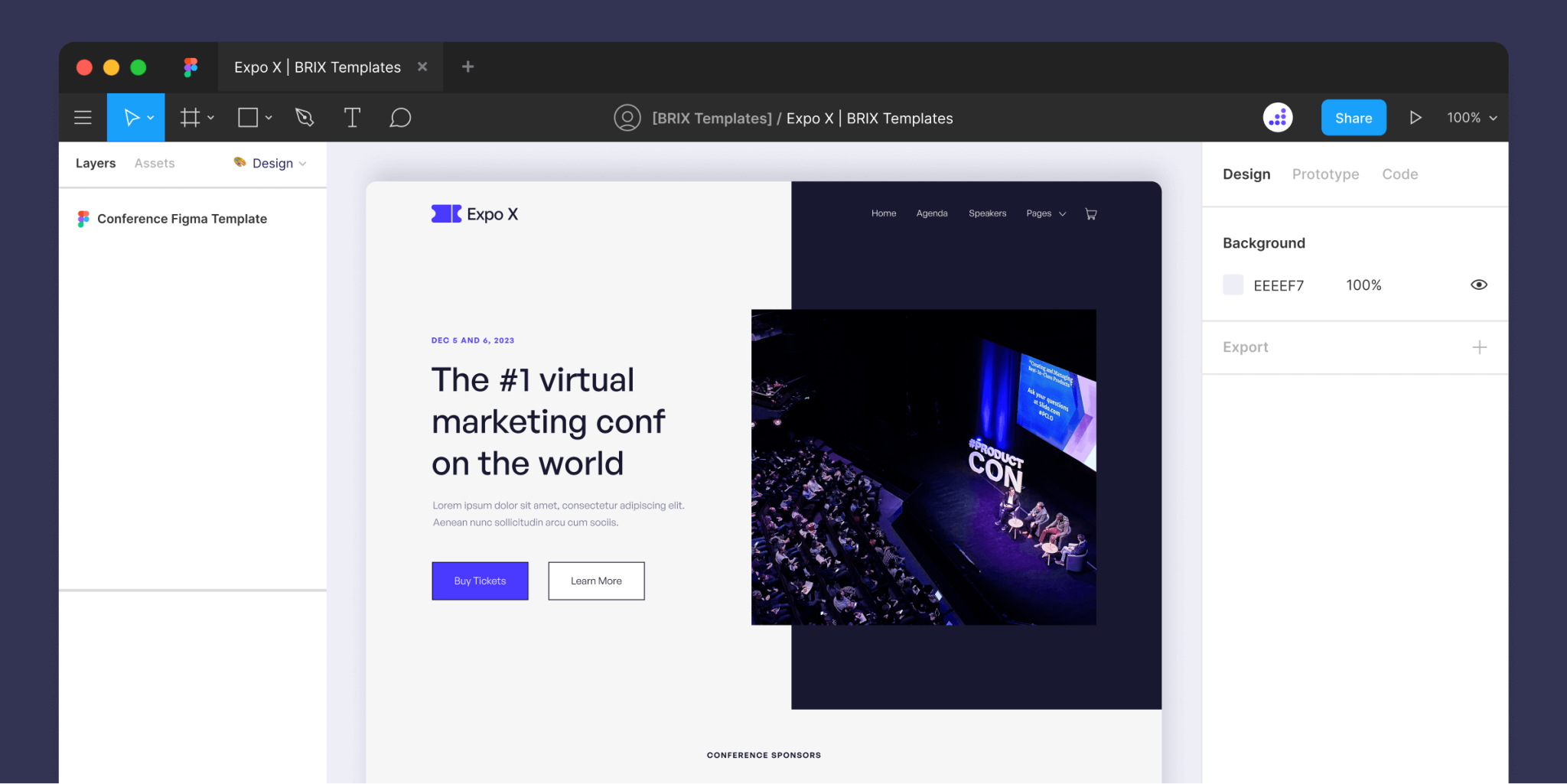 Expo X - Conference Figma Template - Free Figma Resource | Figma Elements