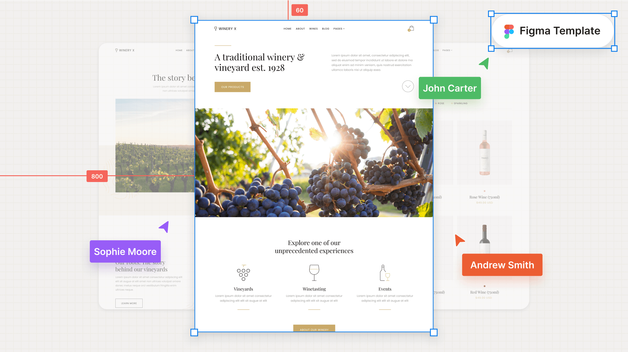 Winery Figma Template