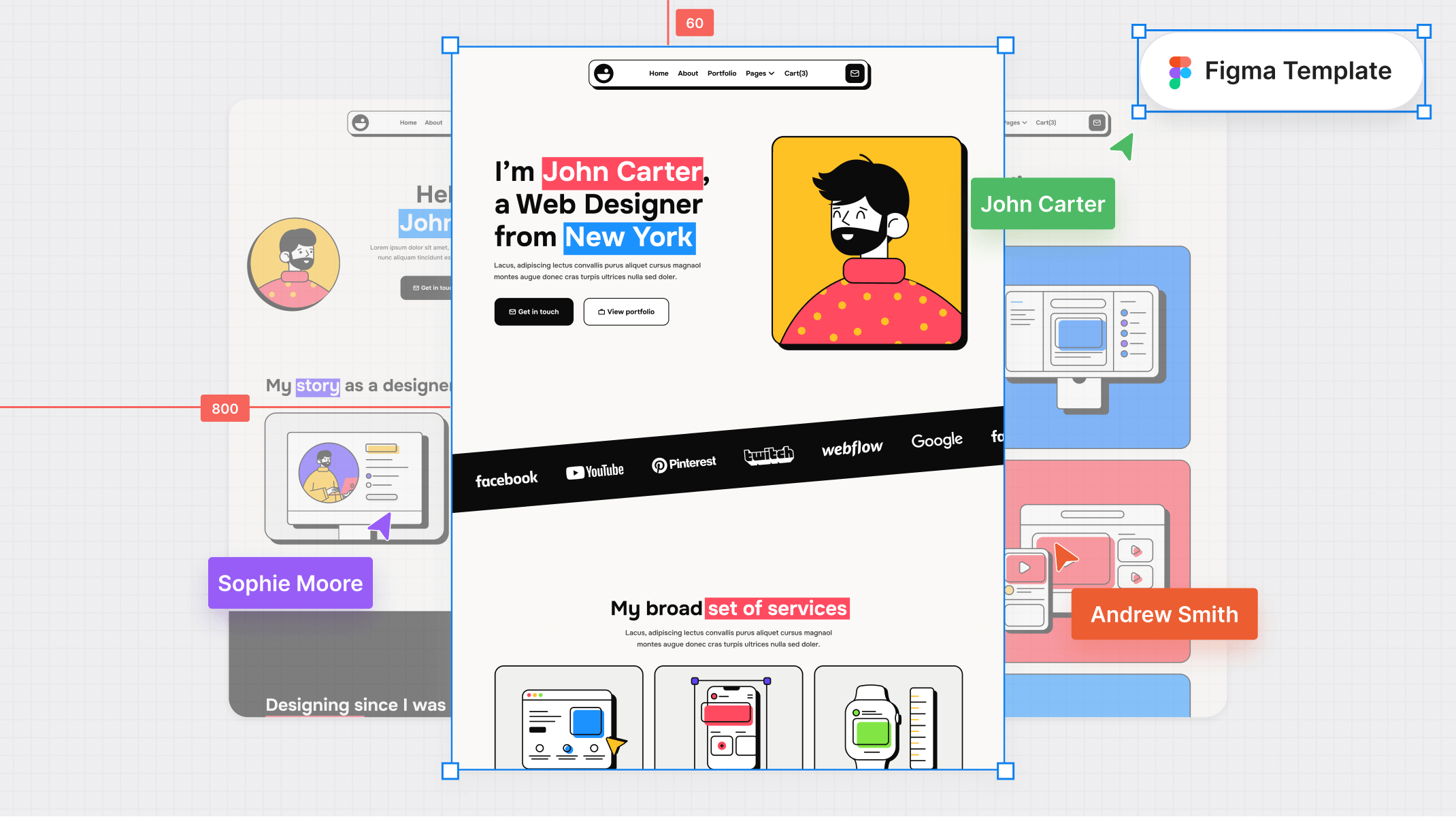 Creative Design Portfolio Figma Template