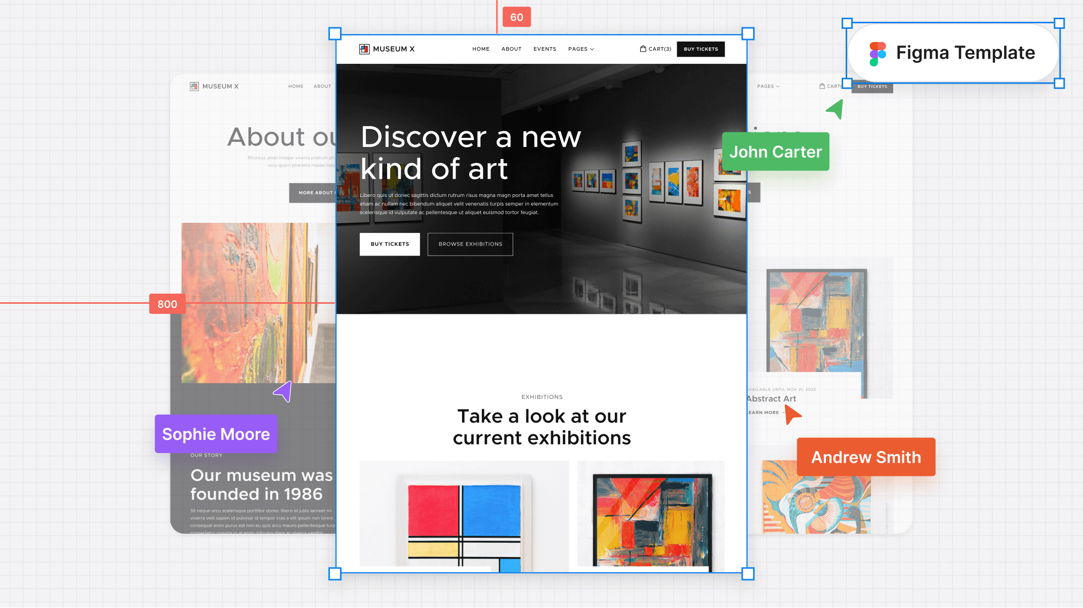 Art Gallery & Museum Figma Template