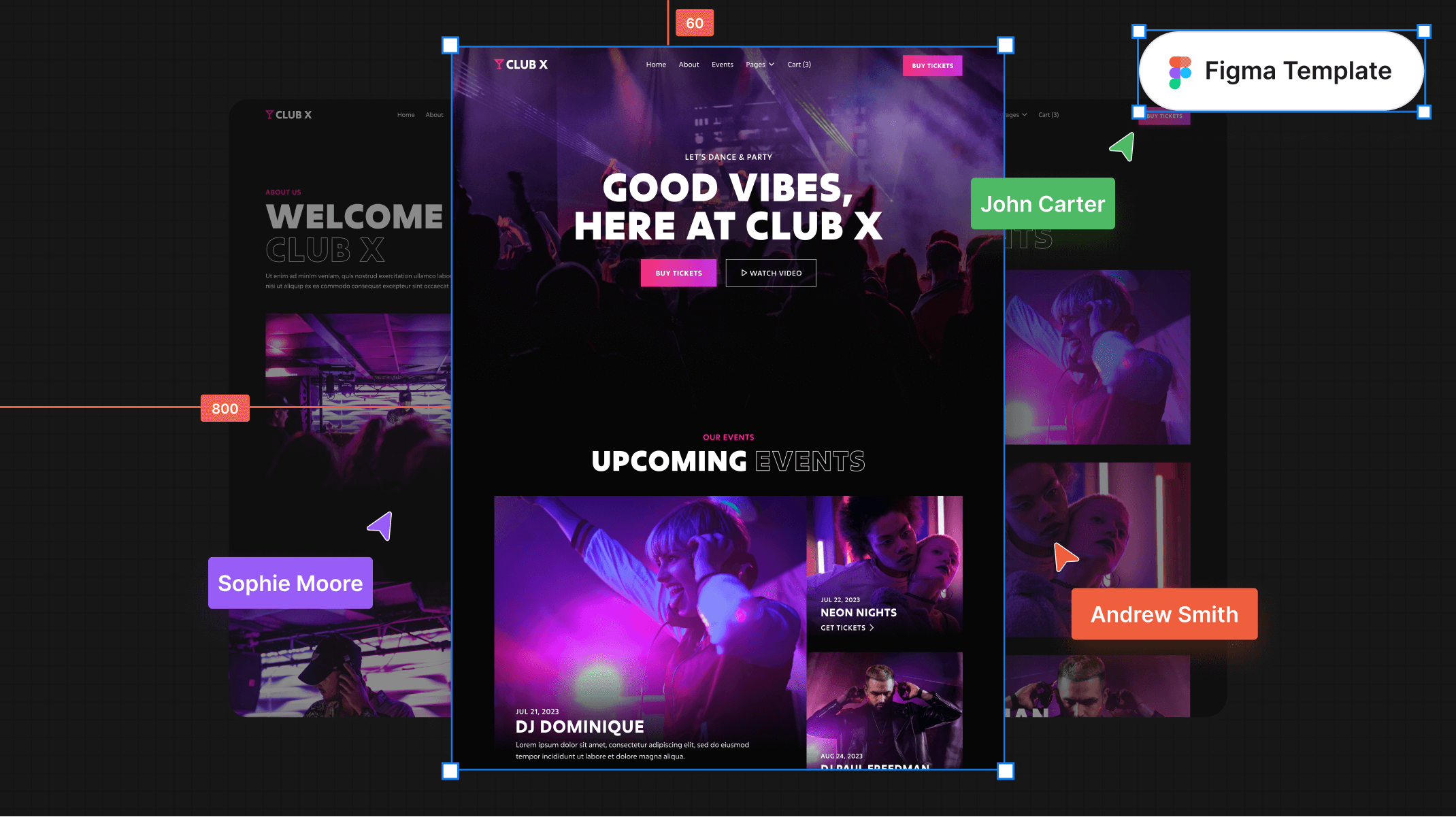 Night Club Figma Template