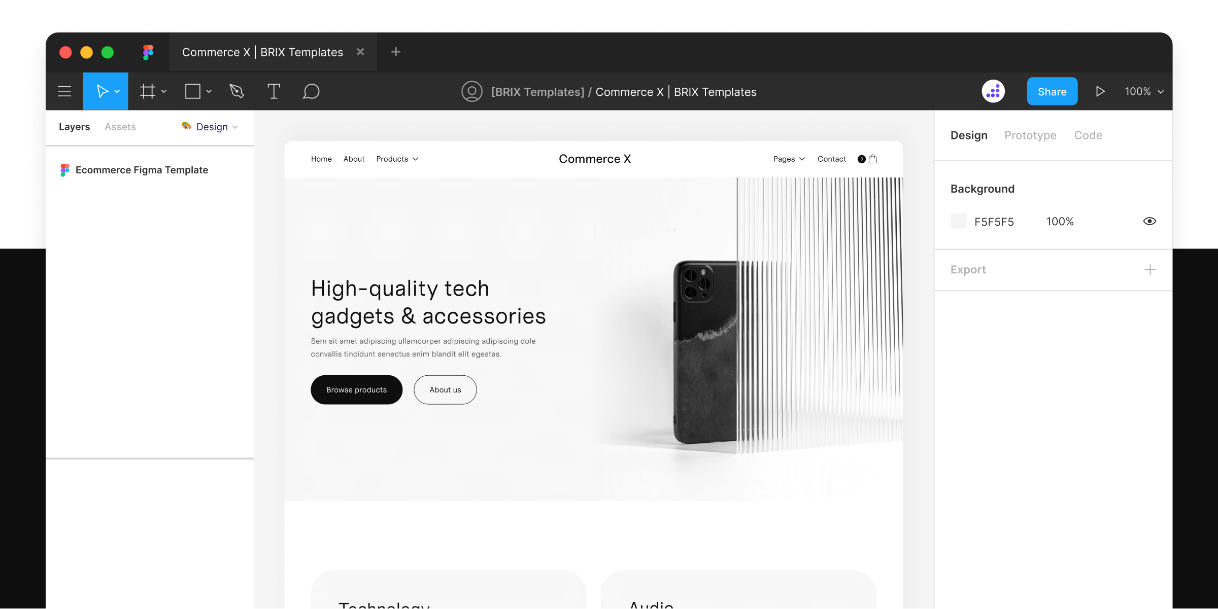 Online Ecommerce Website Figma Template