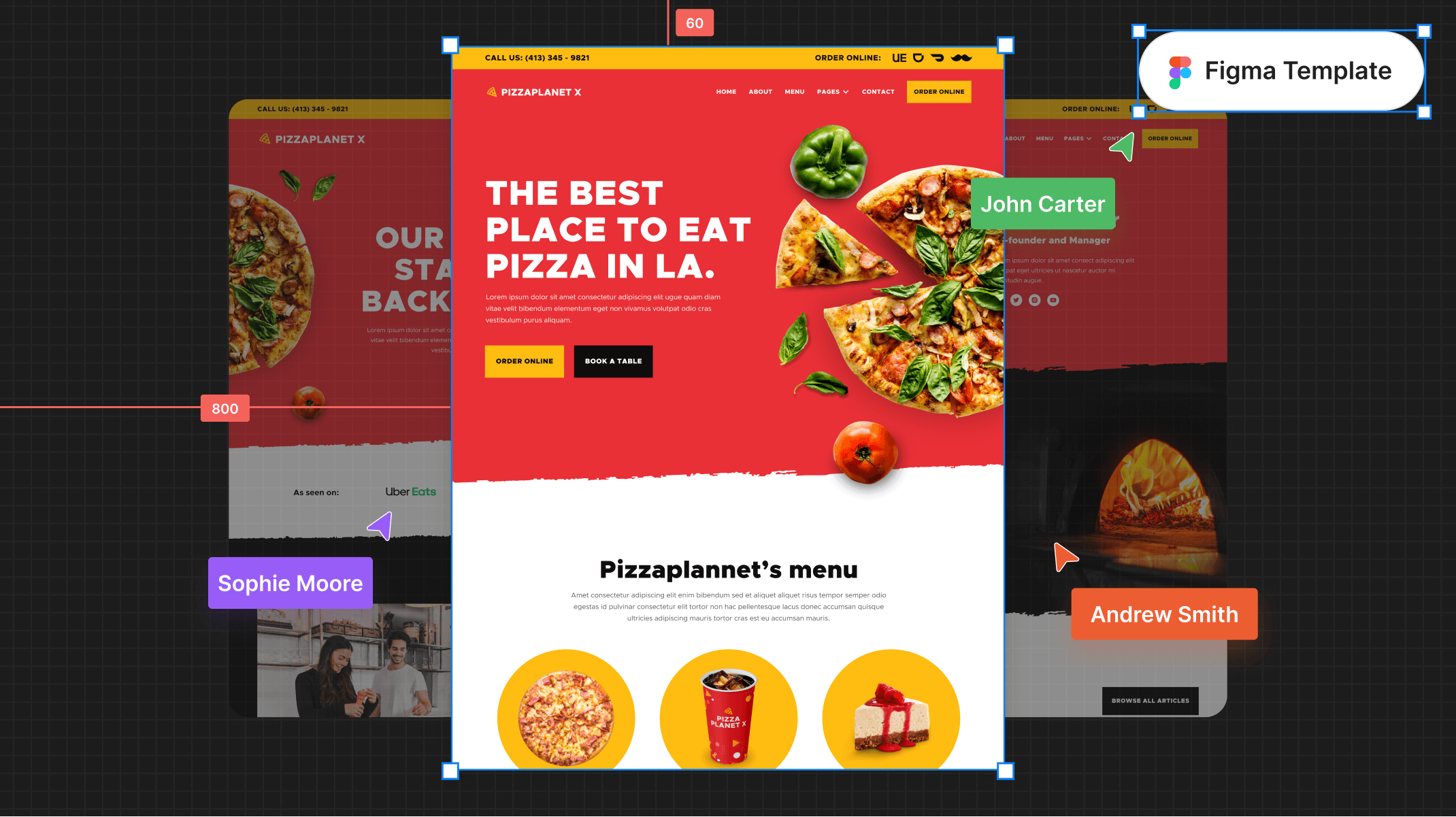 Pizza Restaurant Figma Template