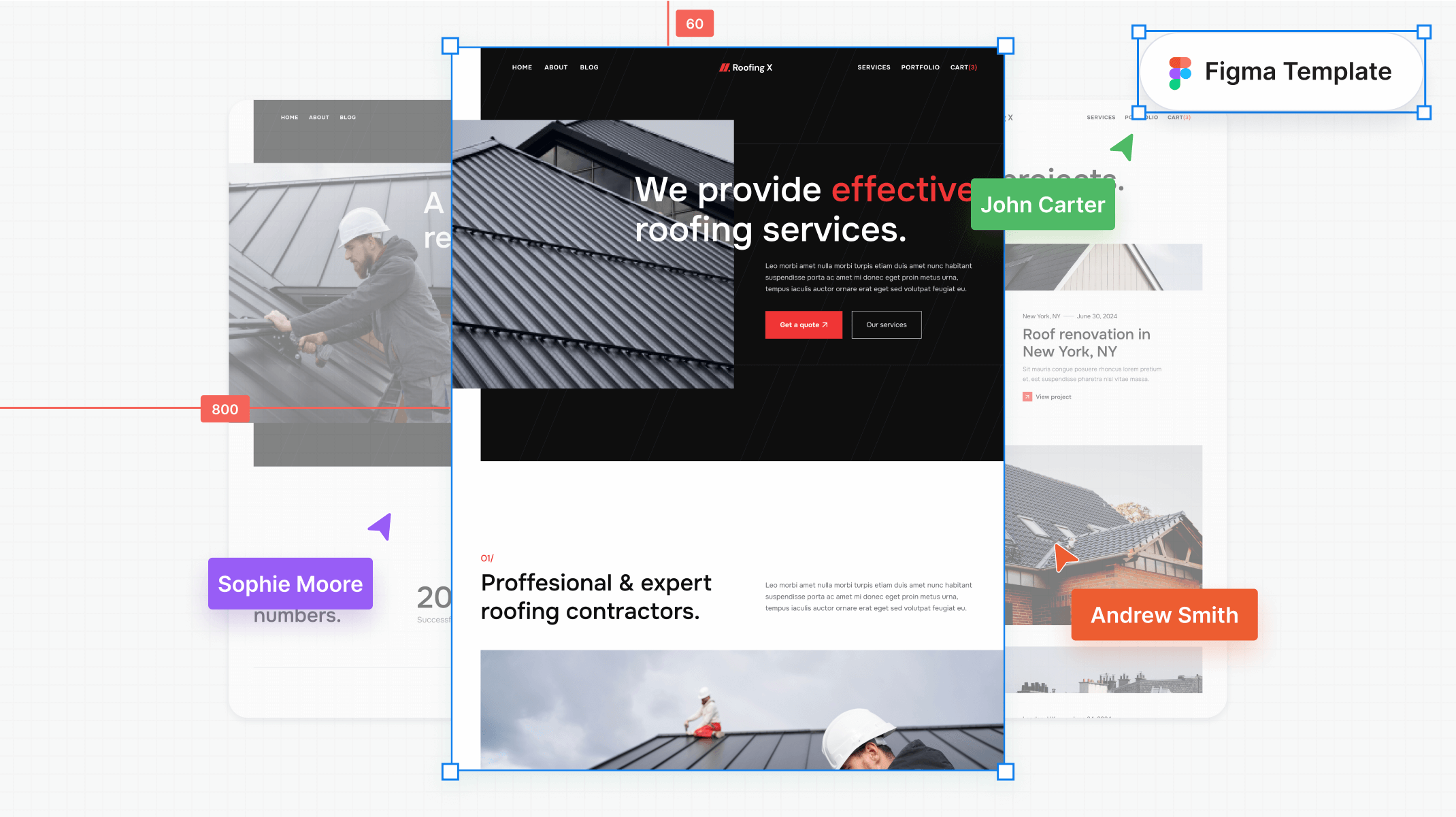 Roofing Figma Template