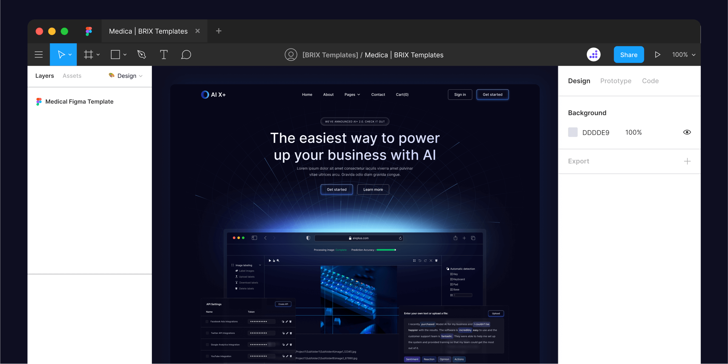 AI Startup Figma Website Template