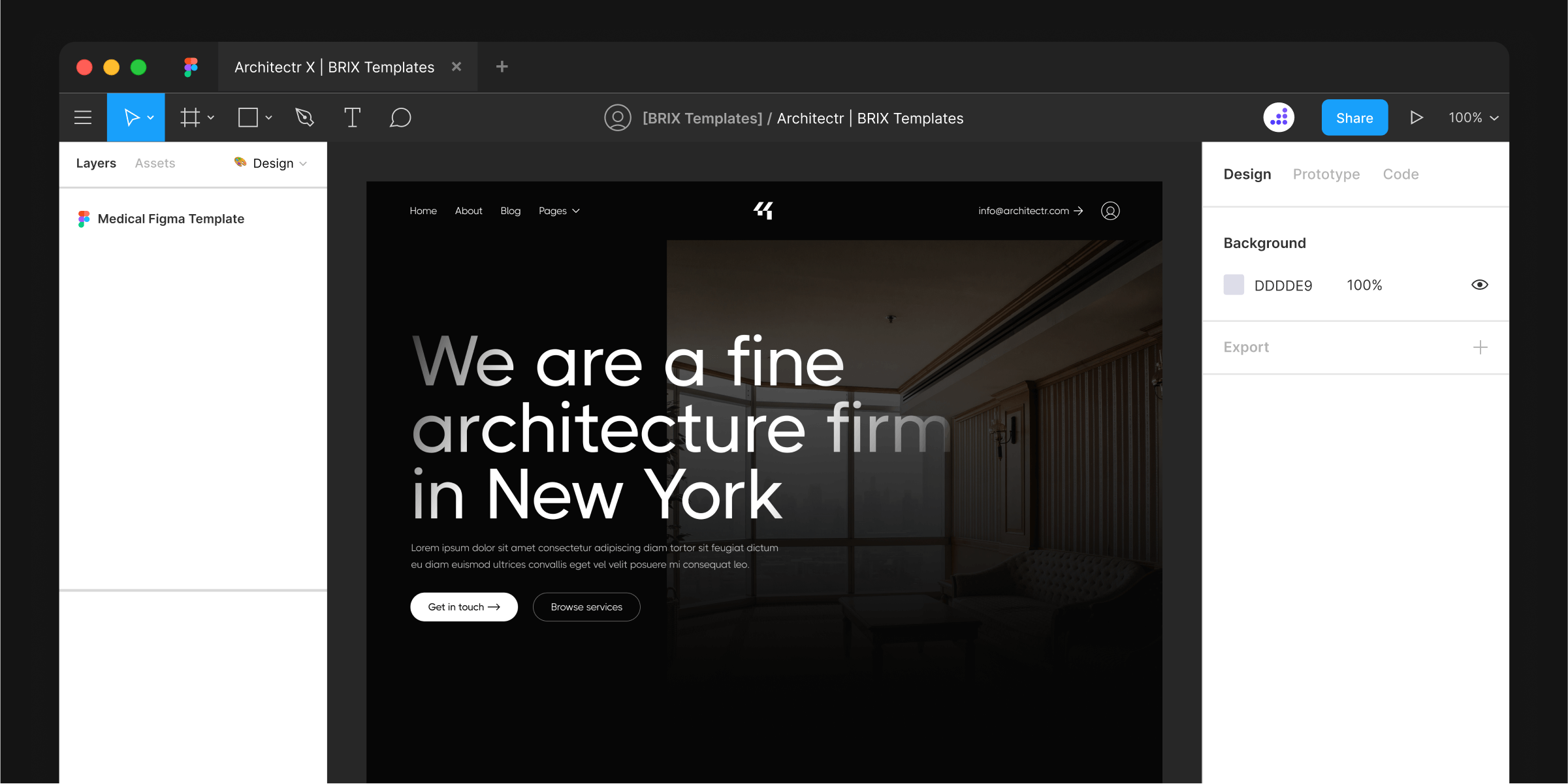 Architecture Figma Website Template