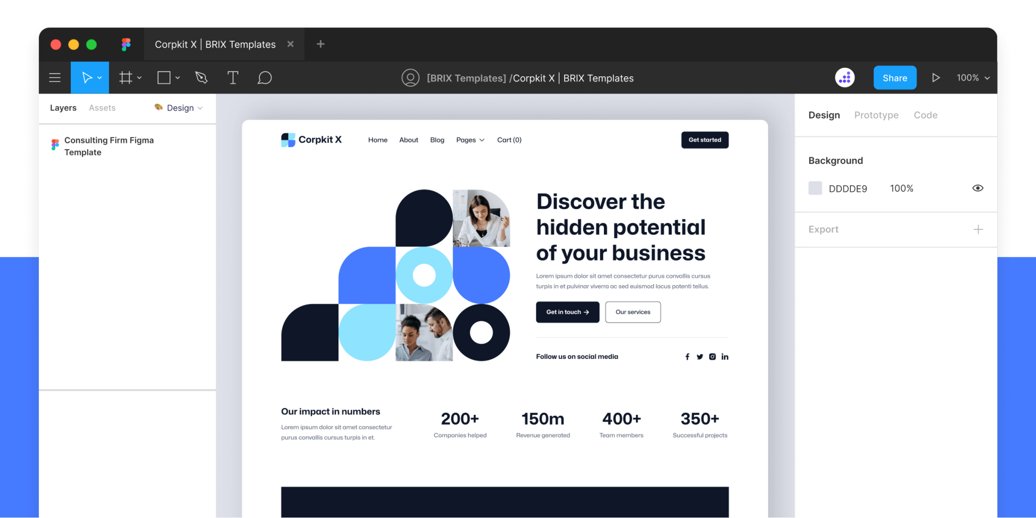 Corpkit X - Consulting Firm Figma Template - Free Figma Resource ...