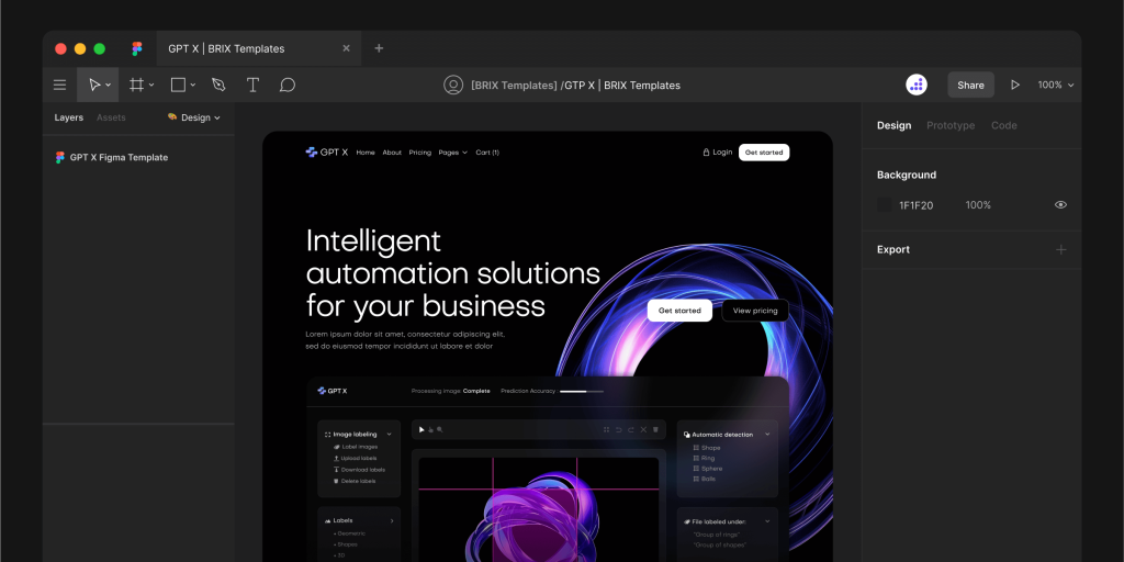 GPT X - AI & Machine Learning Figma Template - Free Figma Resource ...