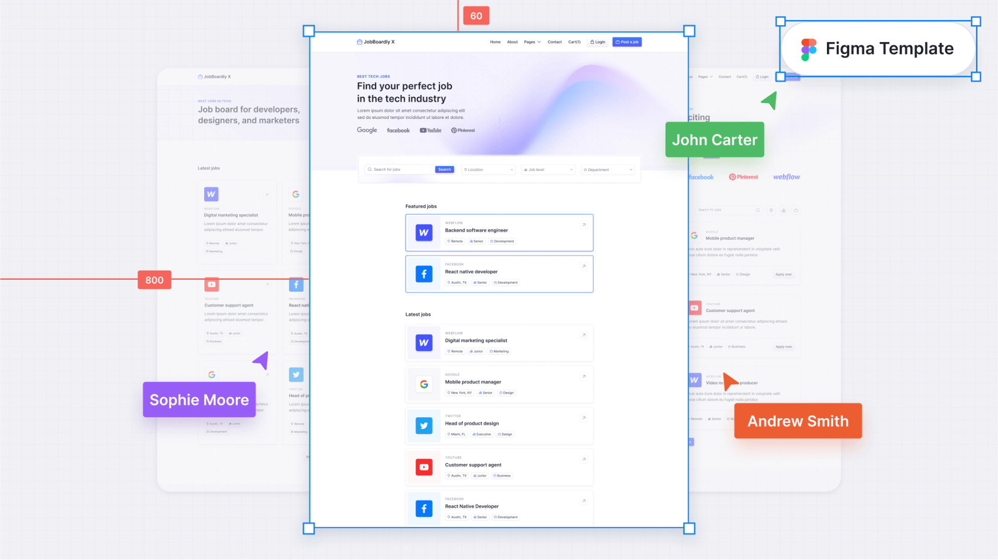 JobBoardly X - Job Board Figma Template - Free Figma Resource | Figma ...