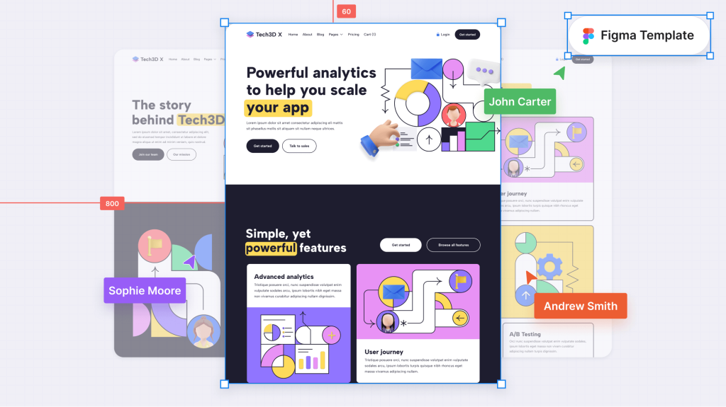 Tech3D X - Tech Figma Template - Free Figma Resource | Figma Elements