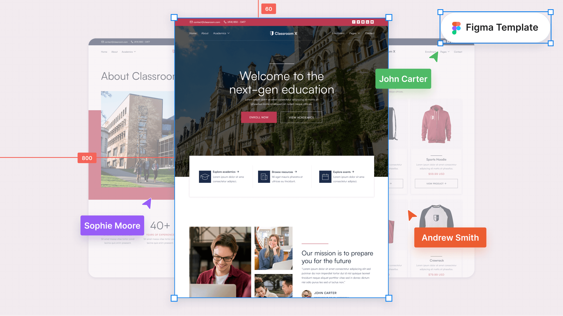 University Figma Template