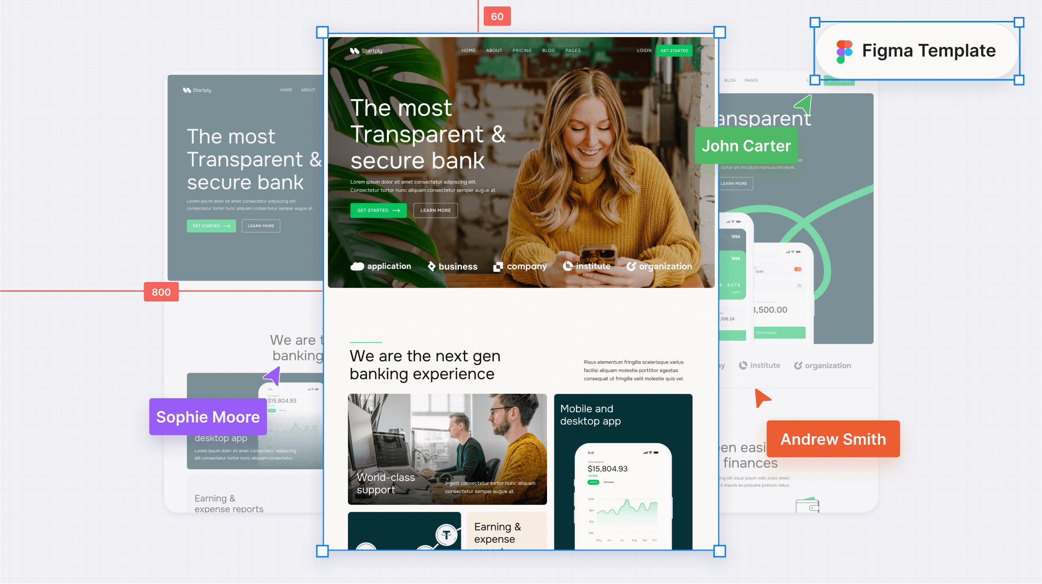 Green Startup Figma Template