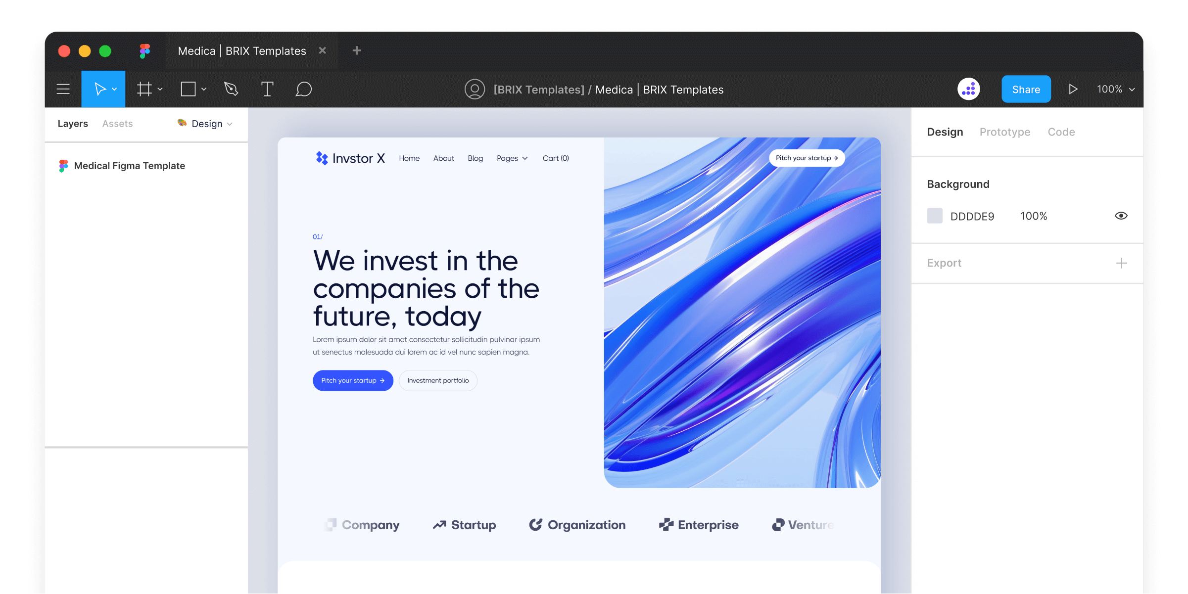 Investment Figma Website Template