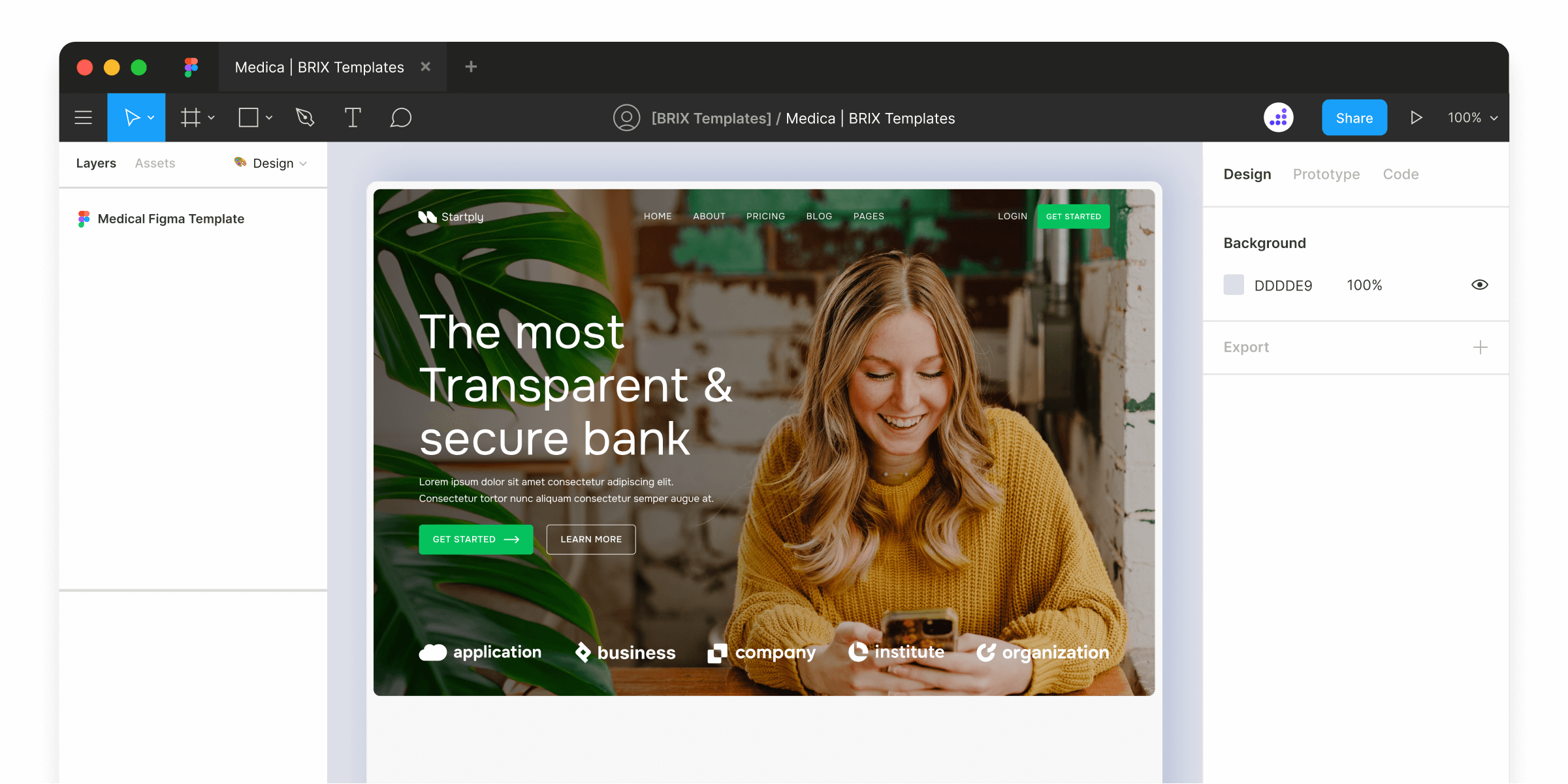 Modern Startup Figma Template