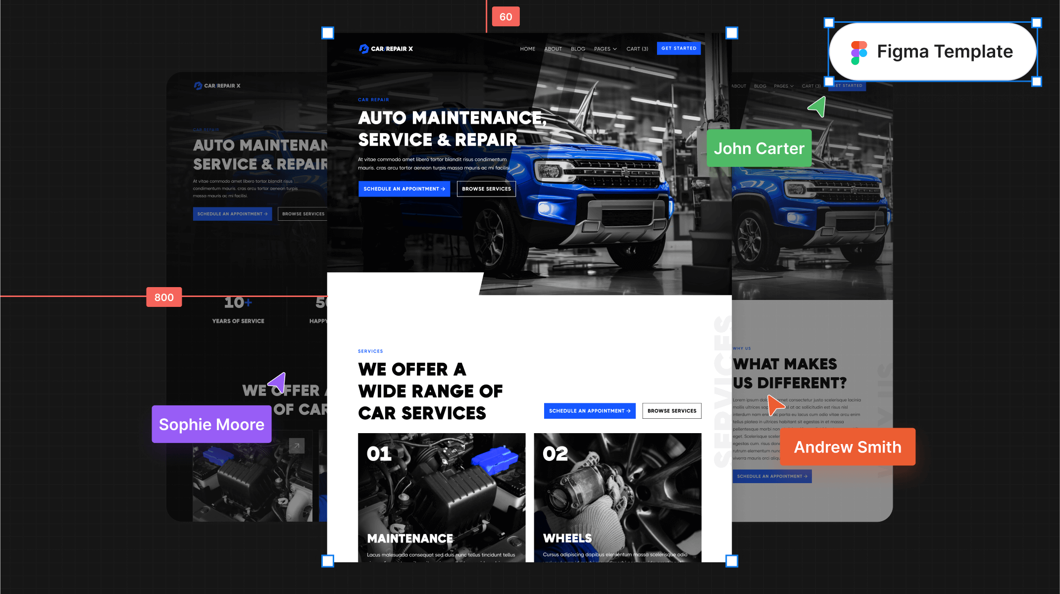 Automotive Repair Figma Template