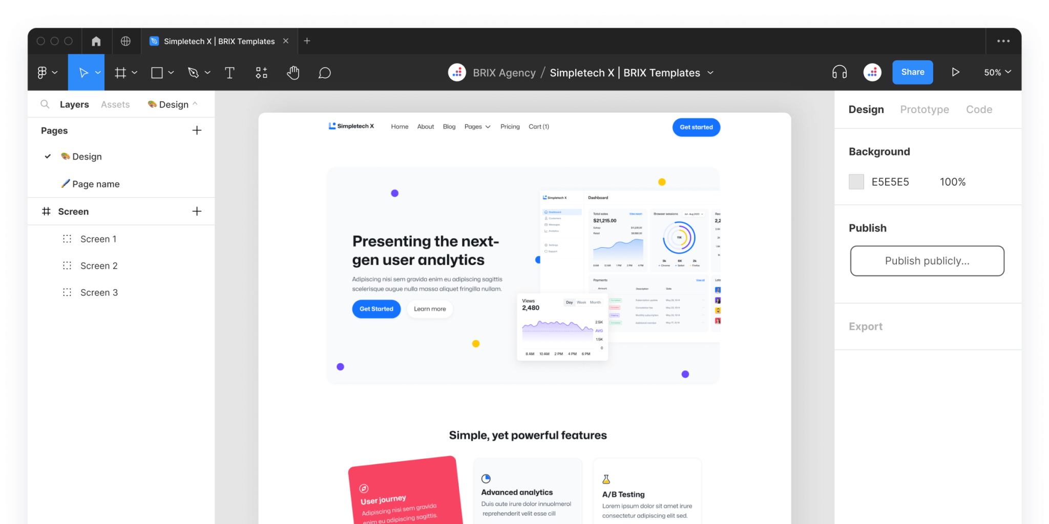 Simpletech X - Technology SaaS Figma Template - Free Figma Resource ...