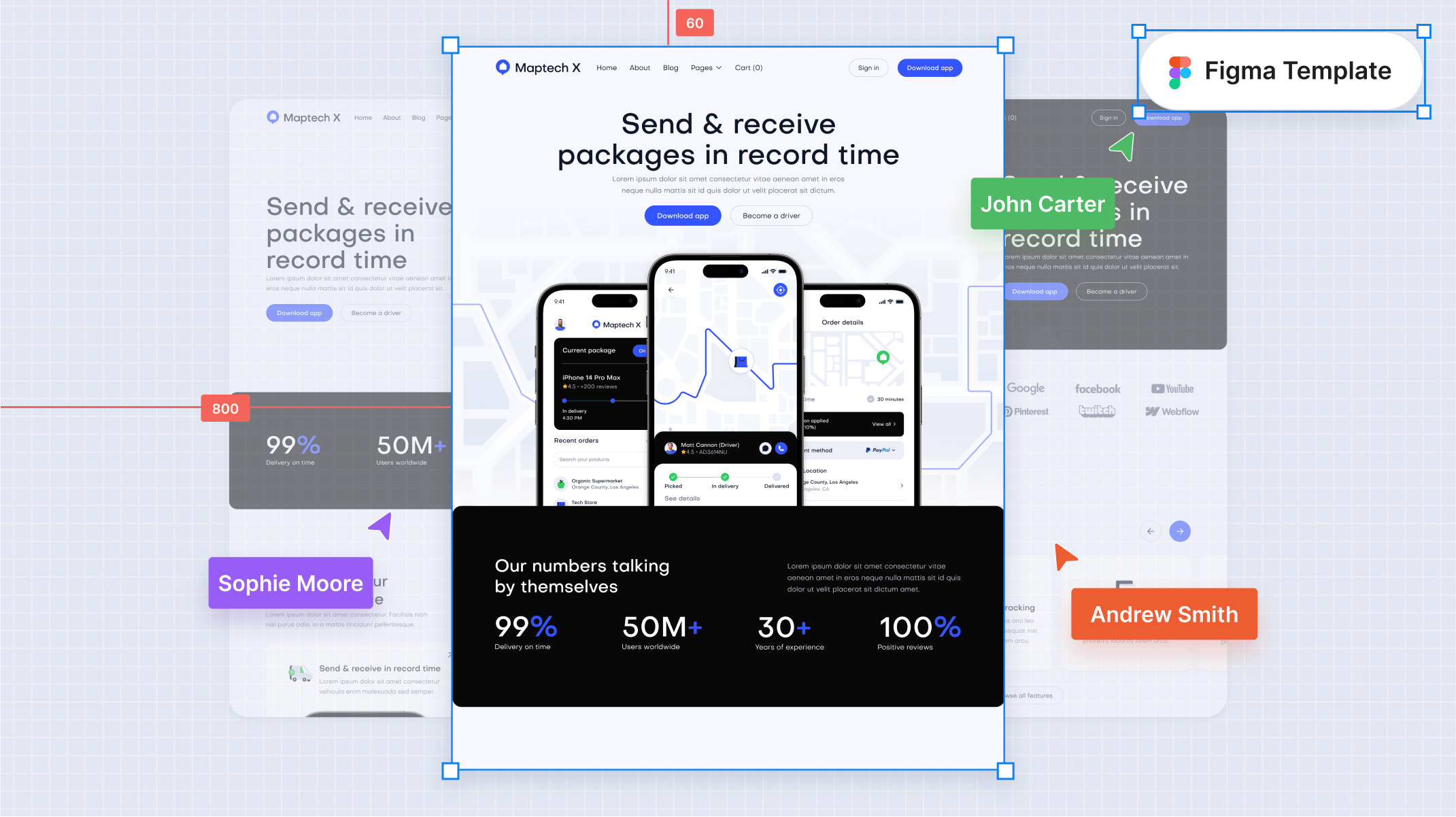 Transport App Figma Template