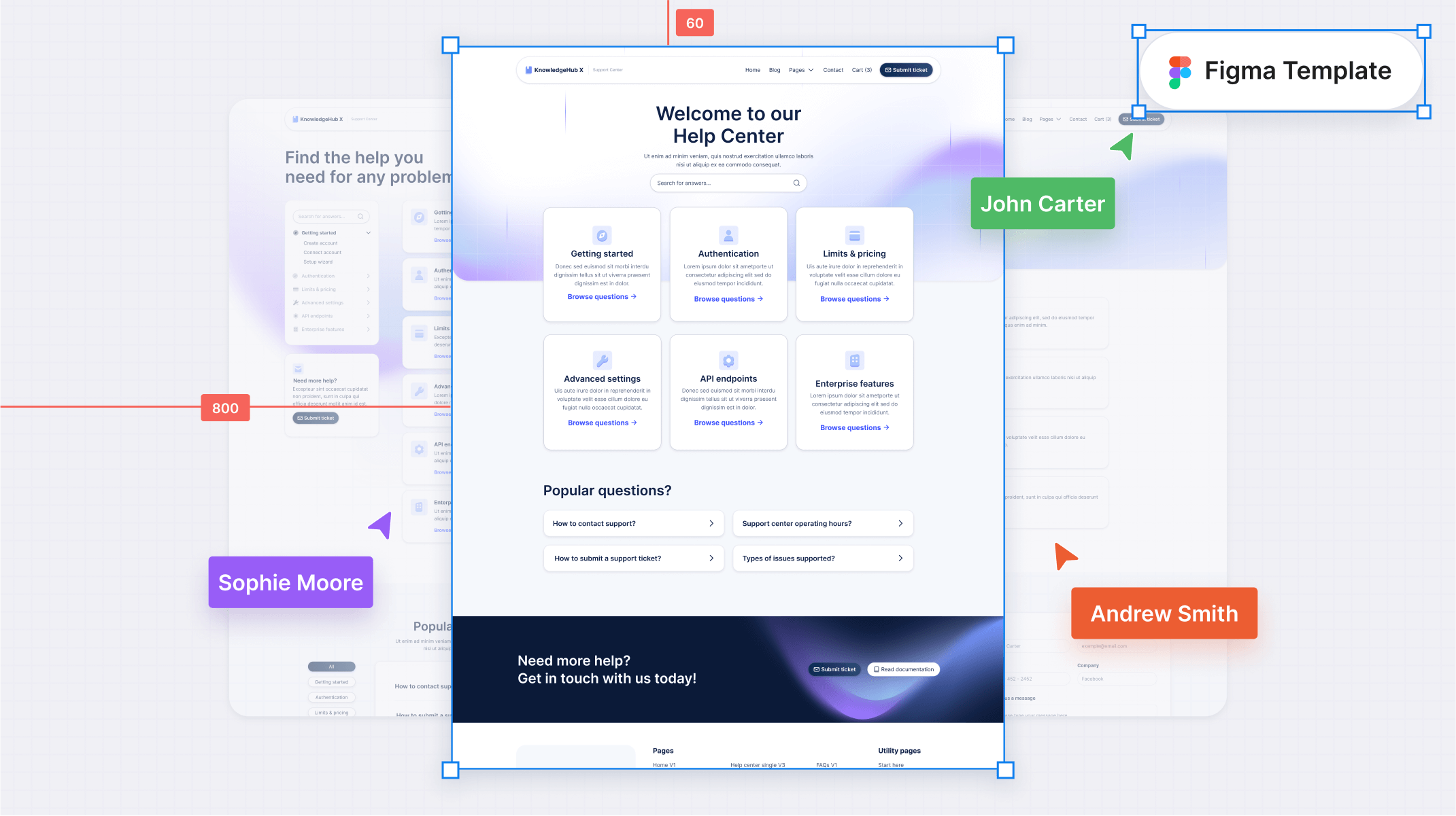 Help Center Figma Template