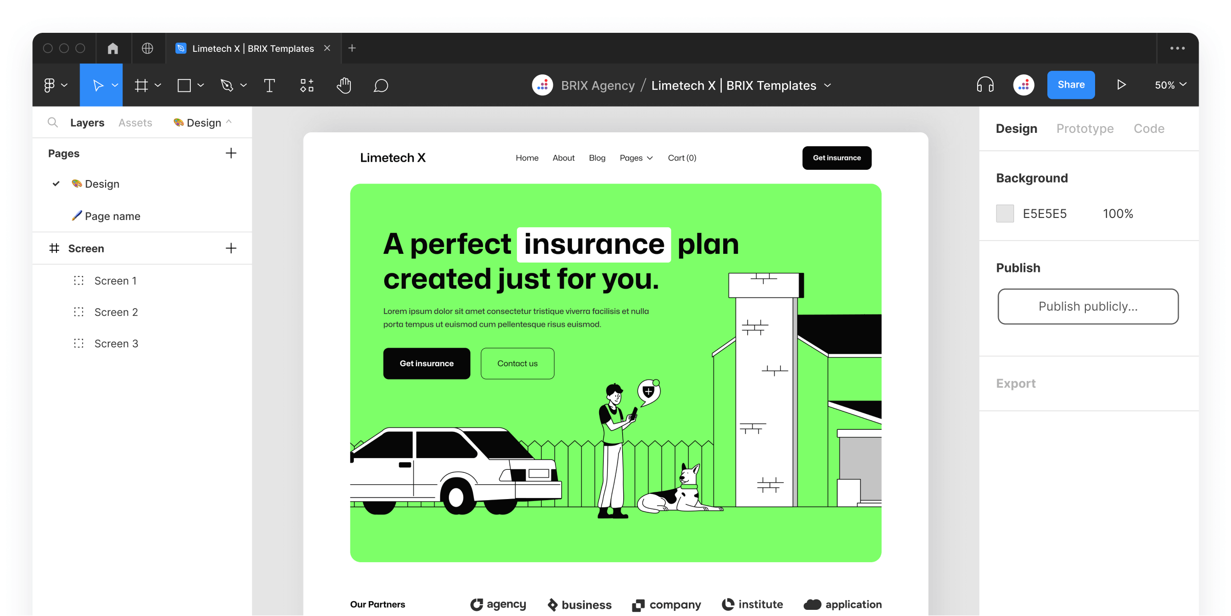Insurance Figma Website Template