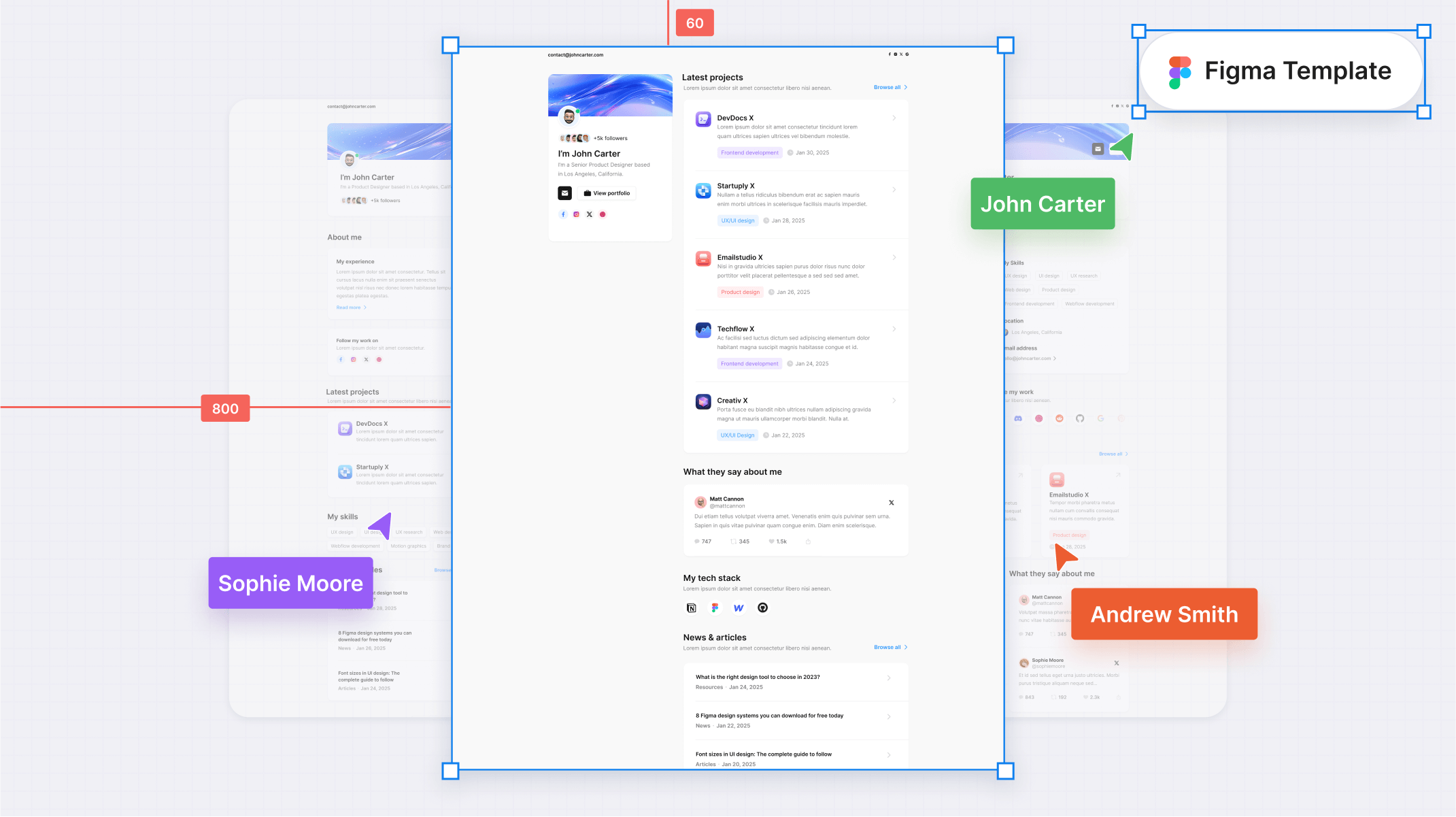 Personal Portfolio Figma Template