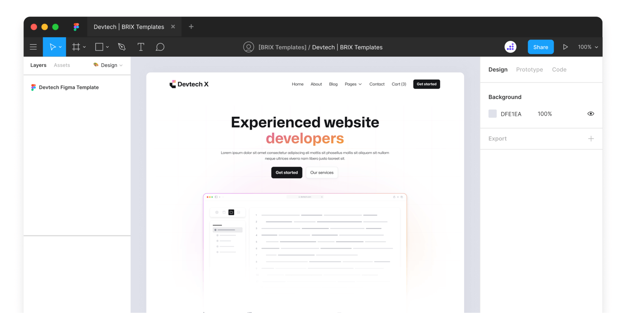 Devtech X - Development Agency Figma Template - Free Figma Resource ...