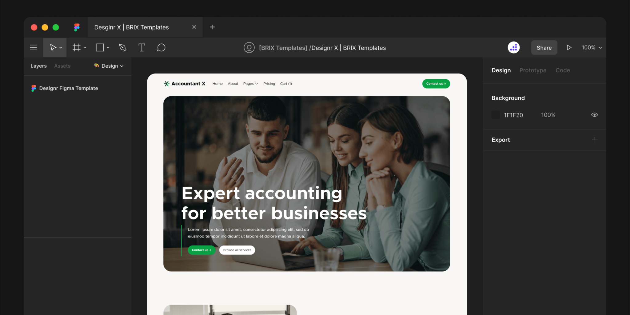 Accountant X - Accountant Figma Template - Free Figma Resource | Figma ...