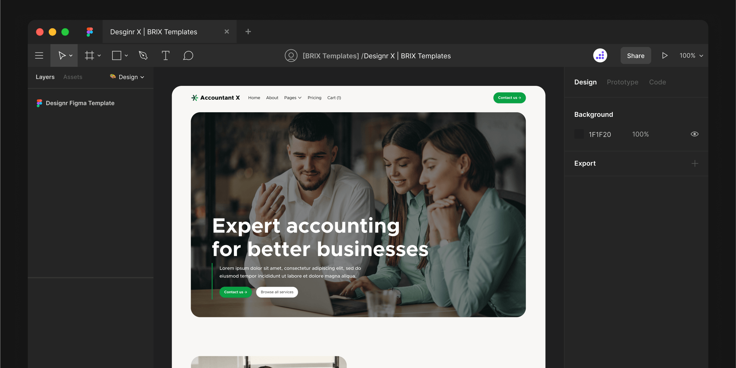 Accounting Firm Figma Website Template