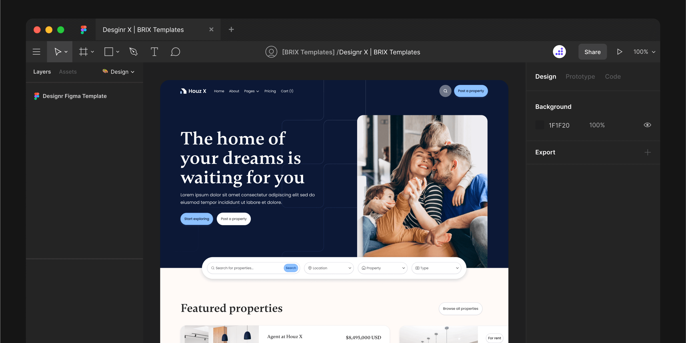 Realtor Figma Website Template