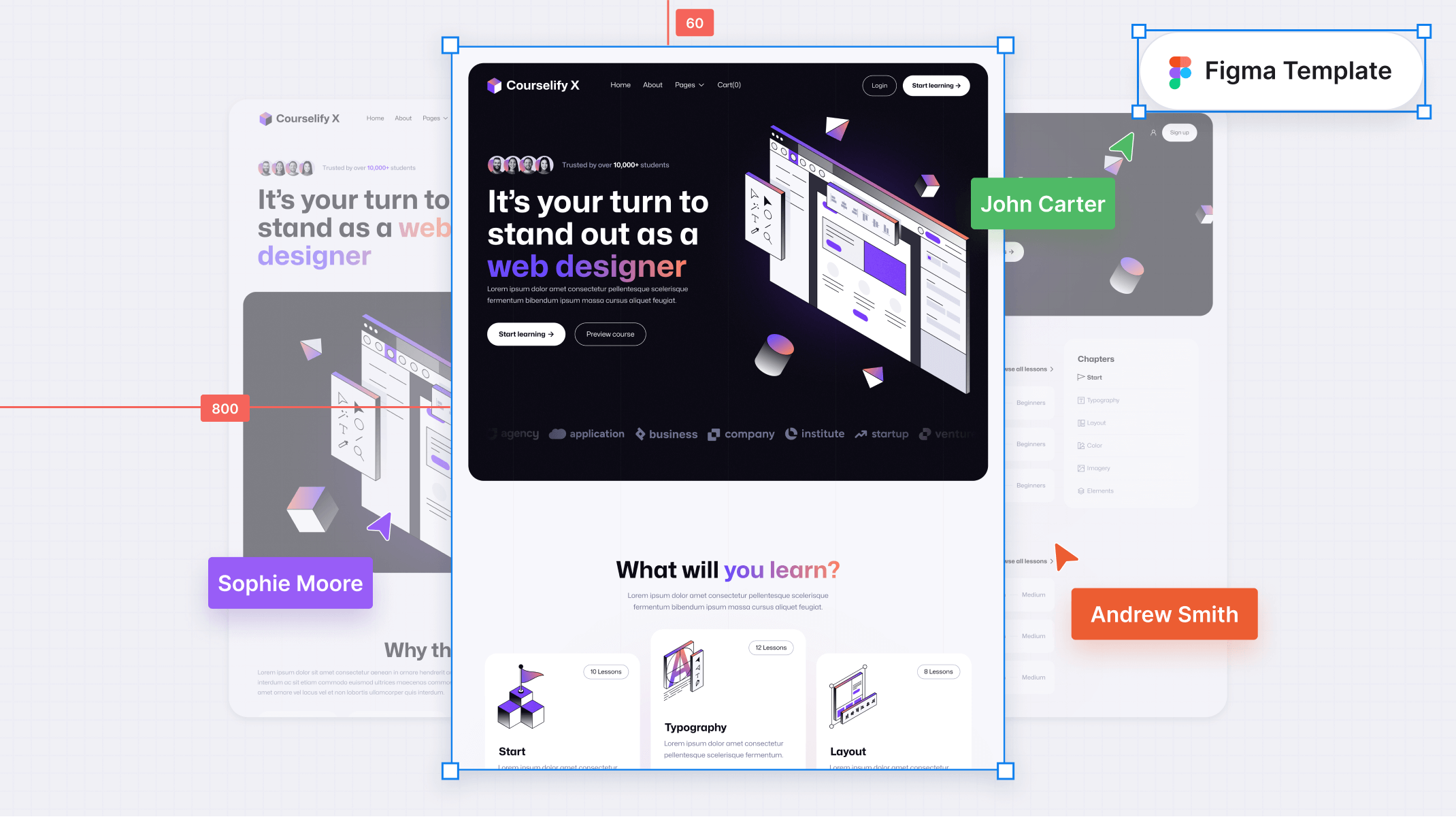 Course Agency Figma Template