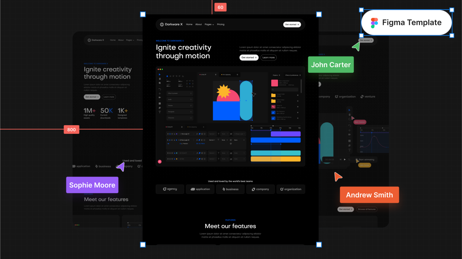 Darkware X - Dark Mode Software Figma Template - Free Figma Resource ...