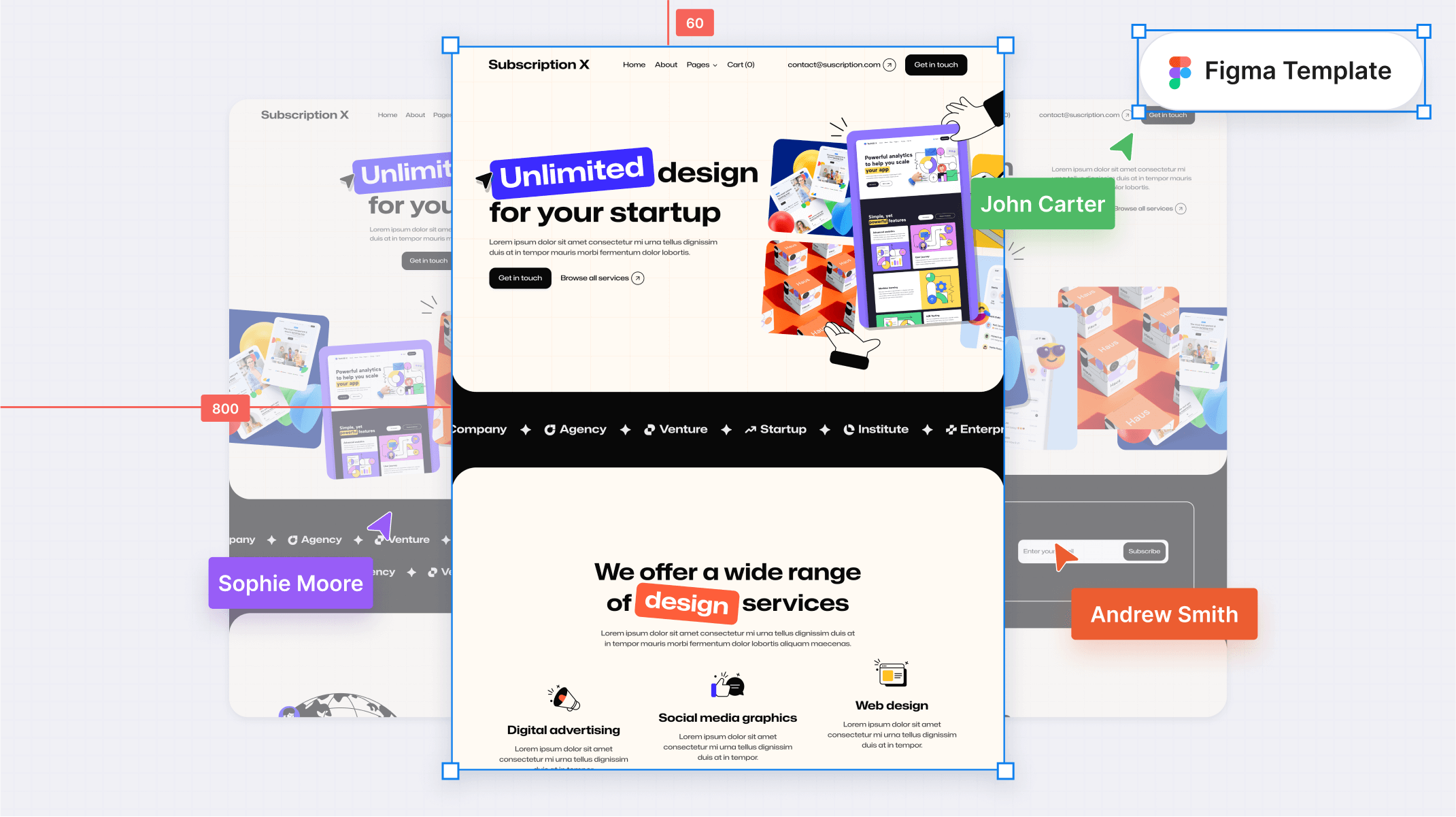 Design Subscription Agency Figma Template