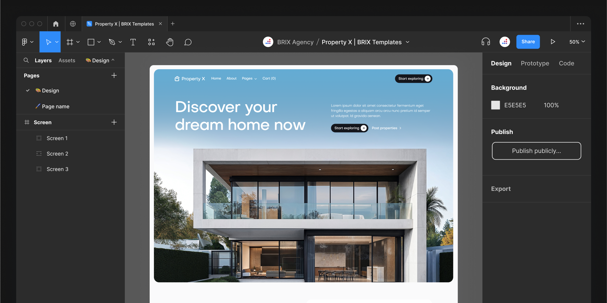 Real Estate Agent Figma Website Template