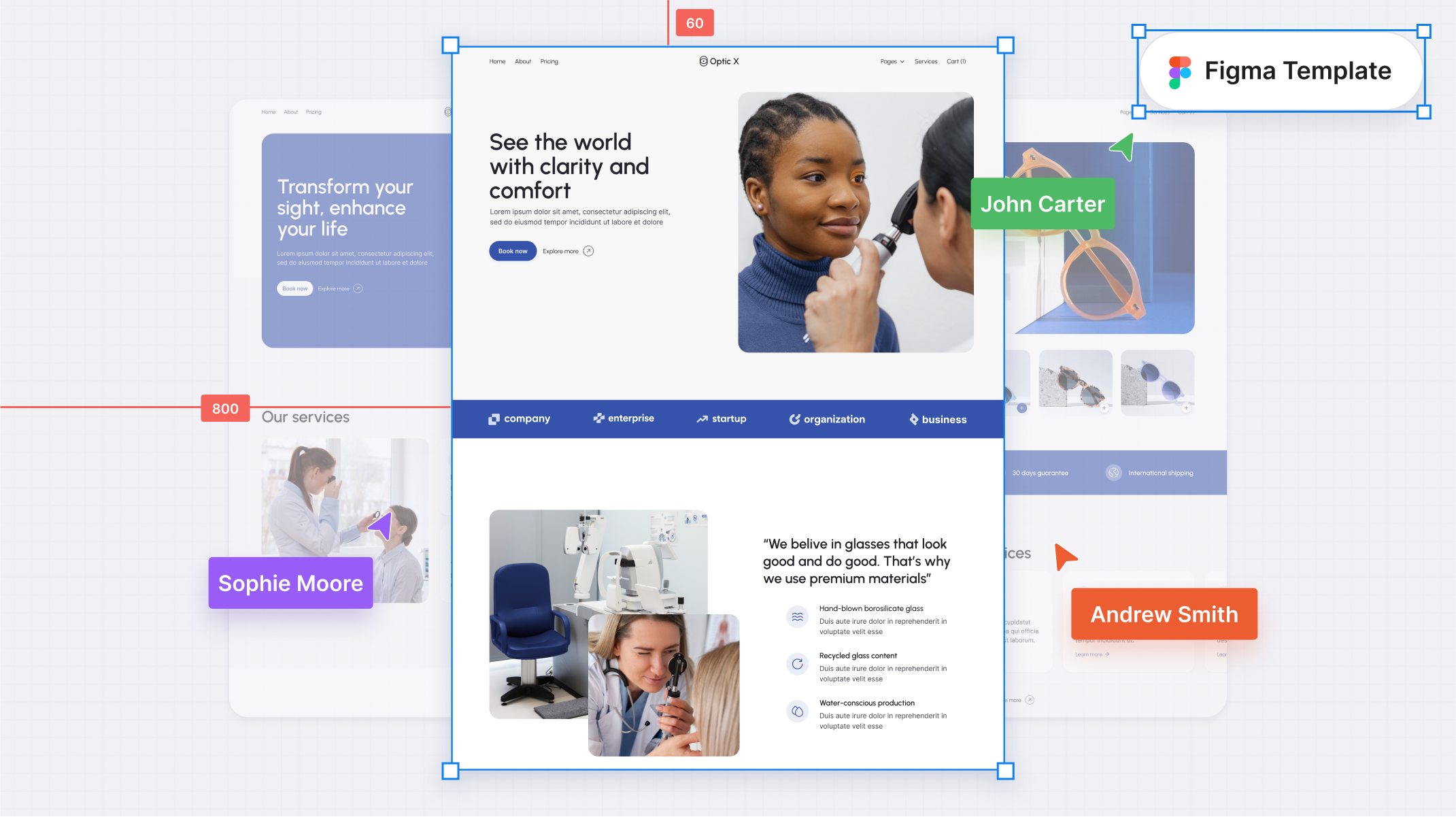 Optician Figma Template