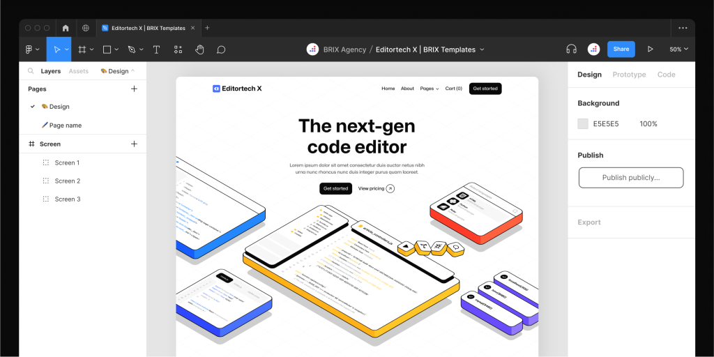 Editortech X - Tech App Figma Template - Free Figma Resource | Figma ...