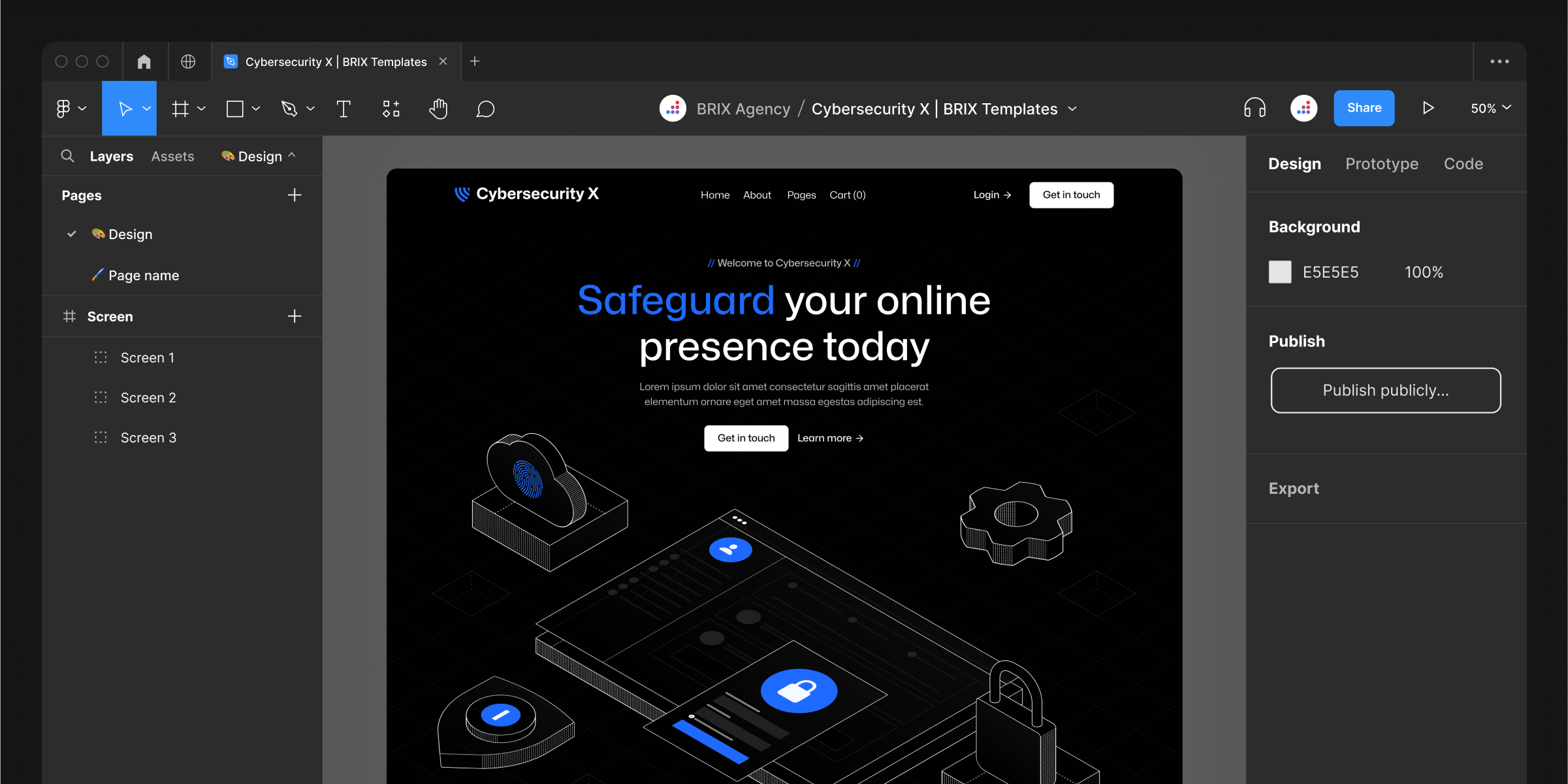 IT Security Figma Website Template