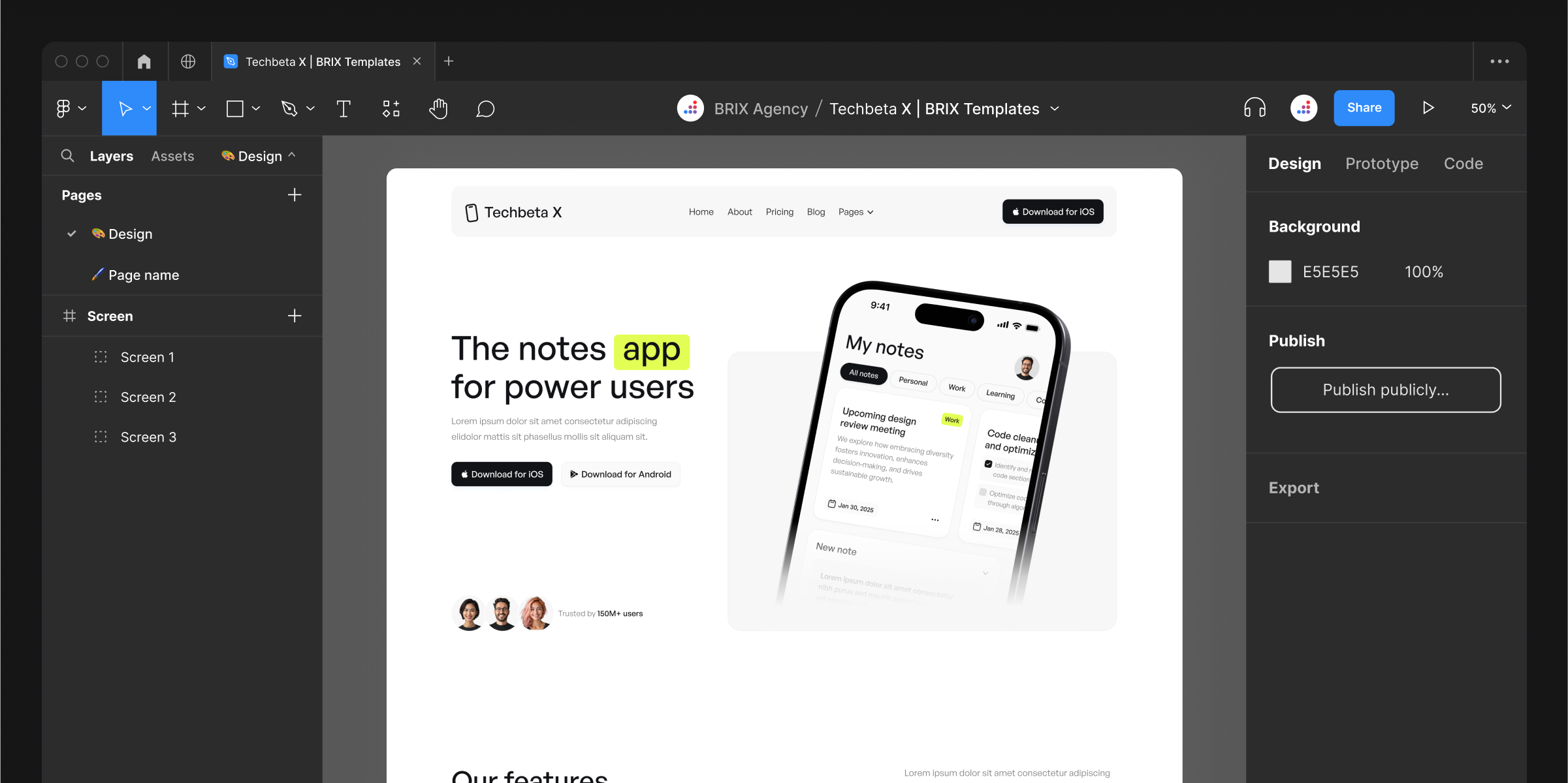 Tech Application Figma Website Template