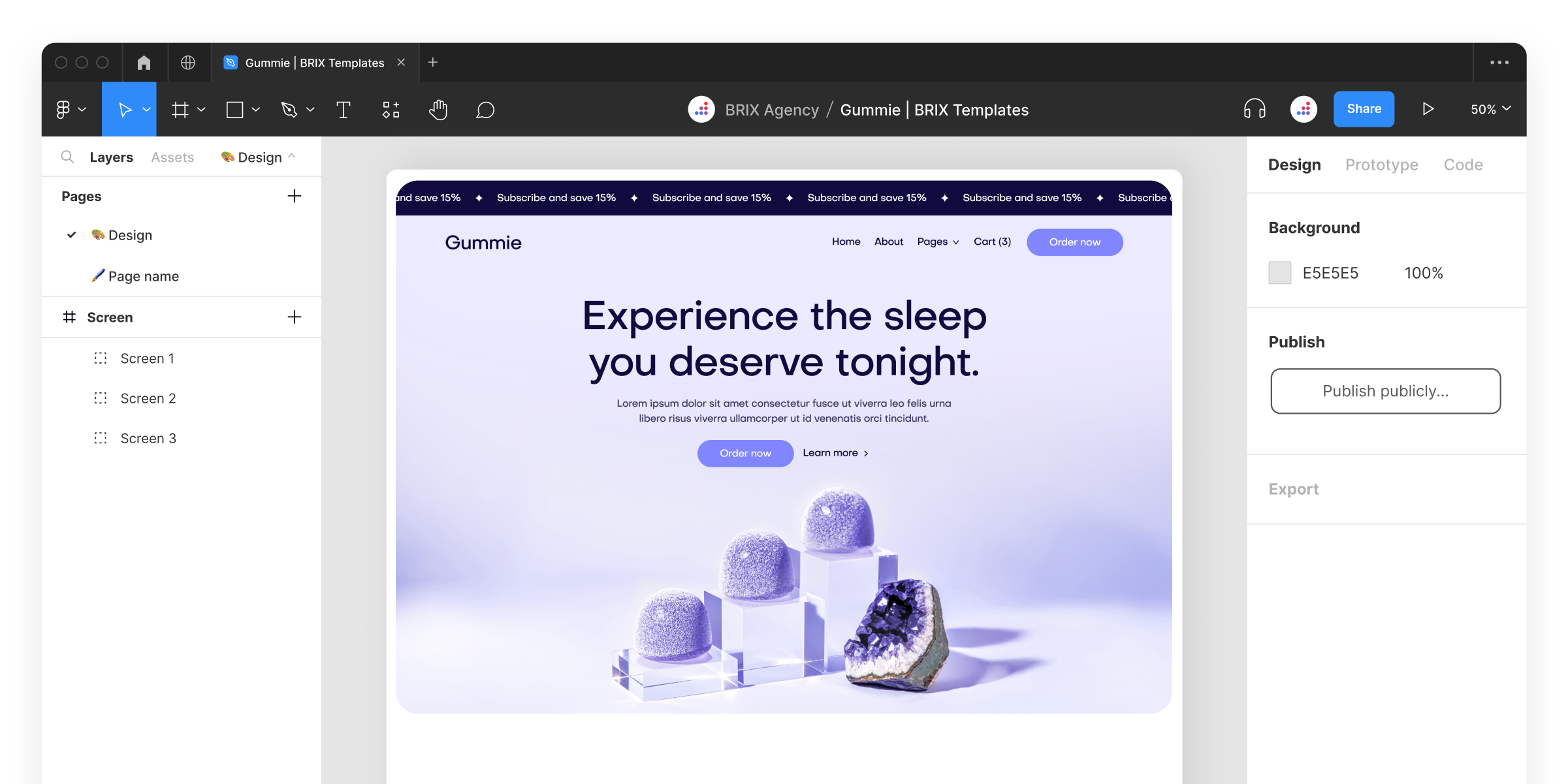 Vitamin Shop Figma Website Template