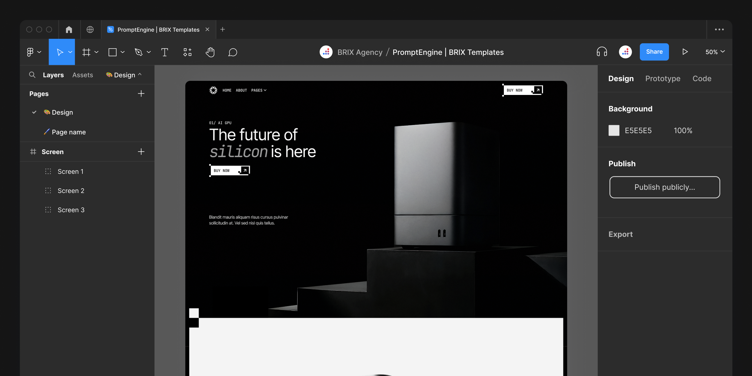 AI Language Model Api Figma Website Template