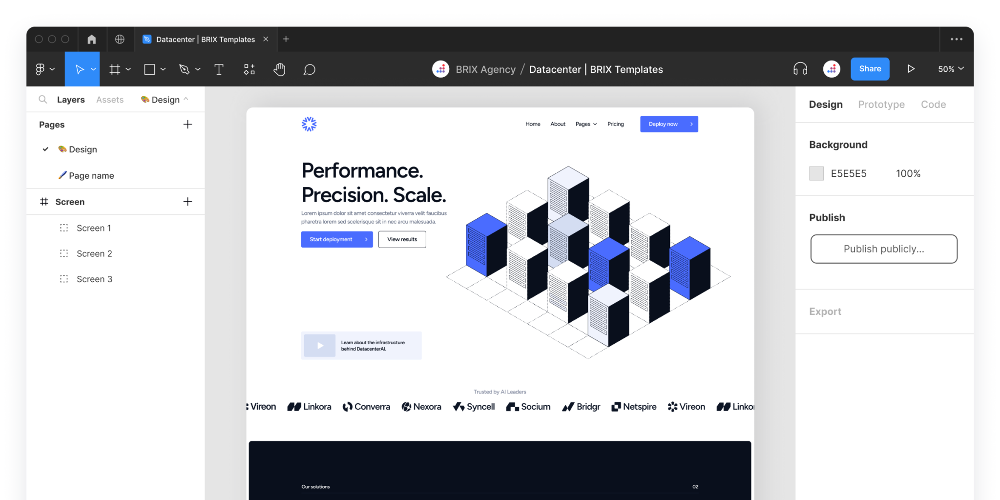 Datacenter - Data Center Figma Template - Free Figma Resource | Figma ...